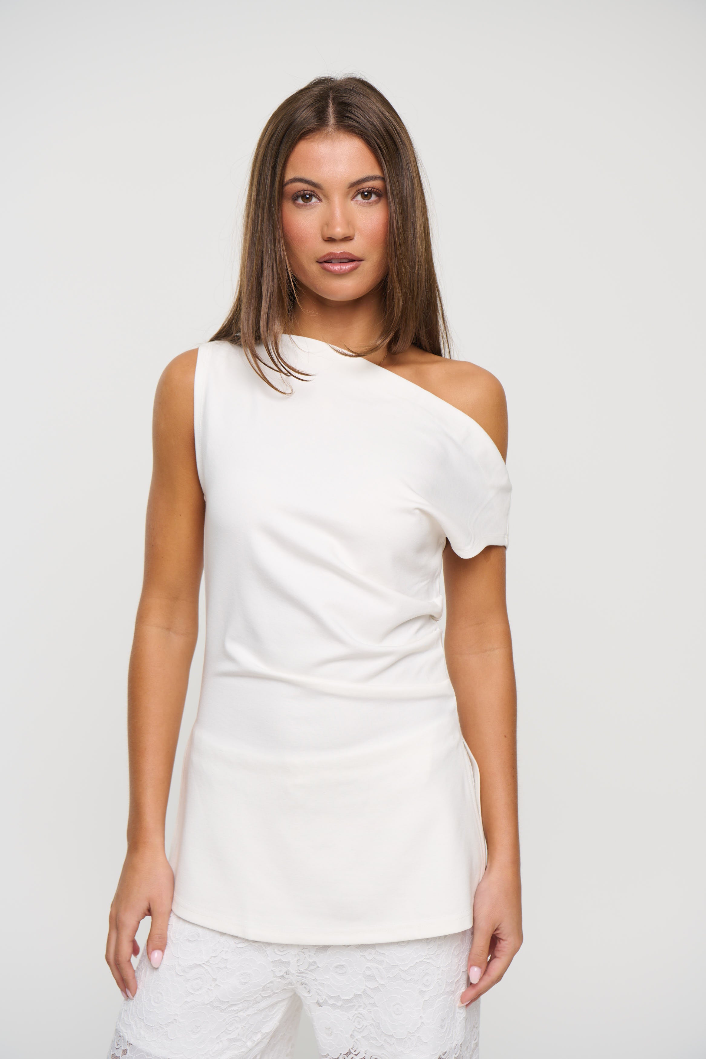 Laguna Asymmetrical Top Ivory