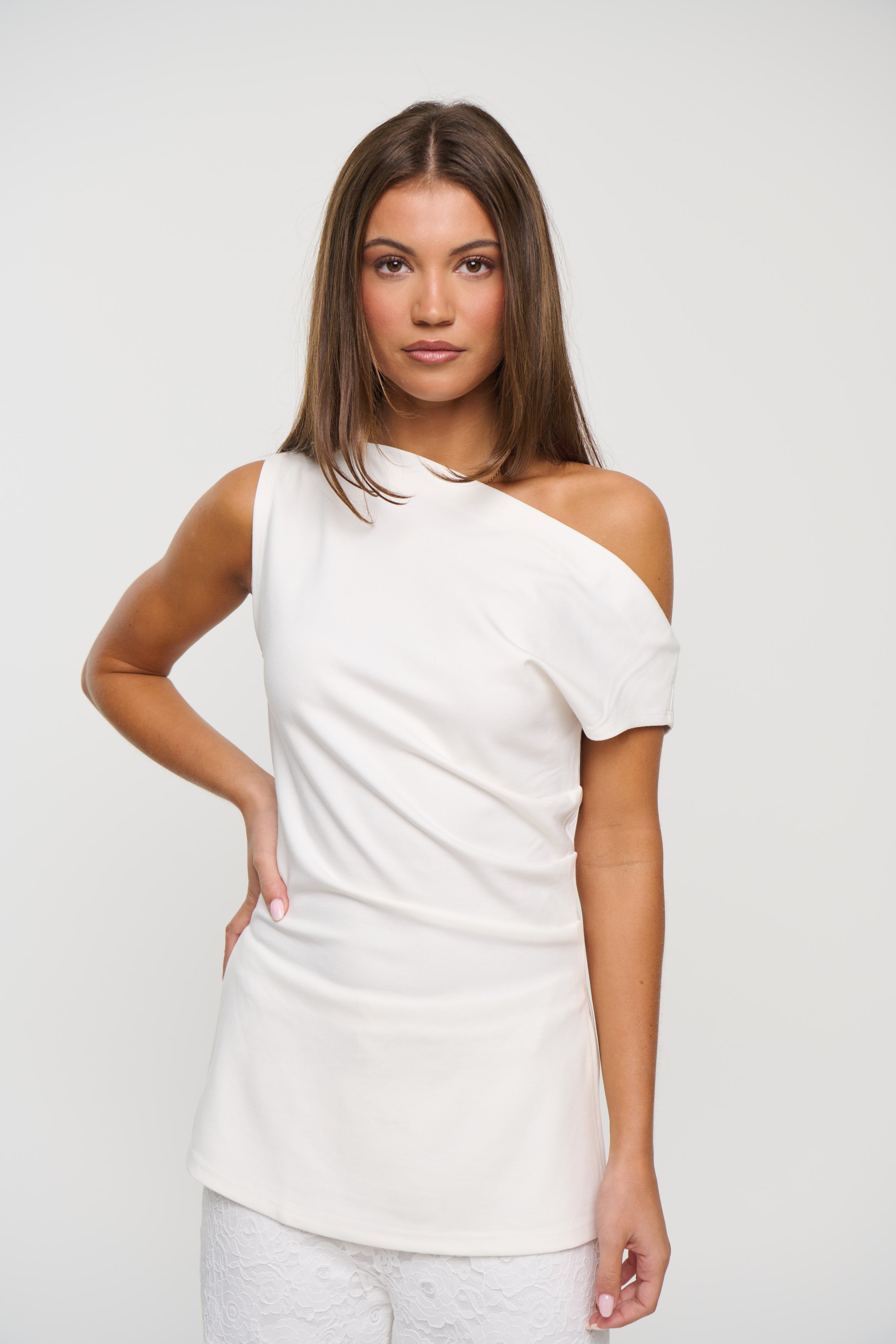 Laguna Asymmetrical Top Ivory