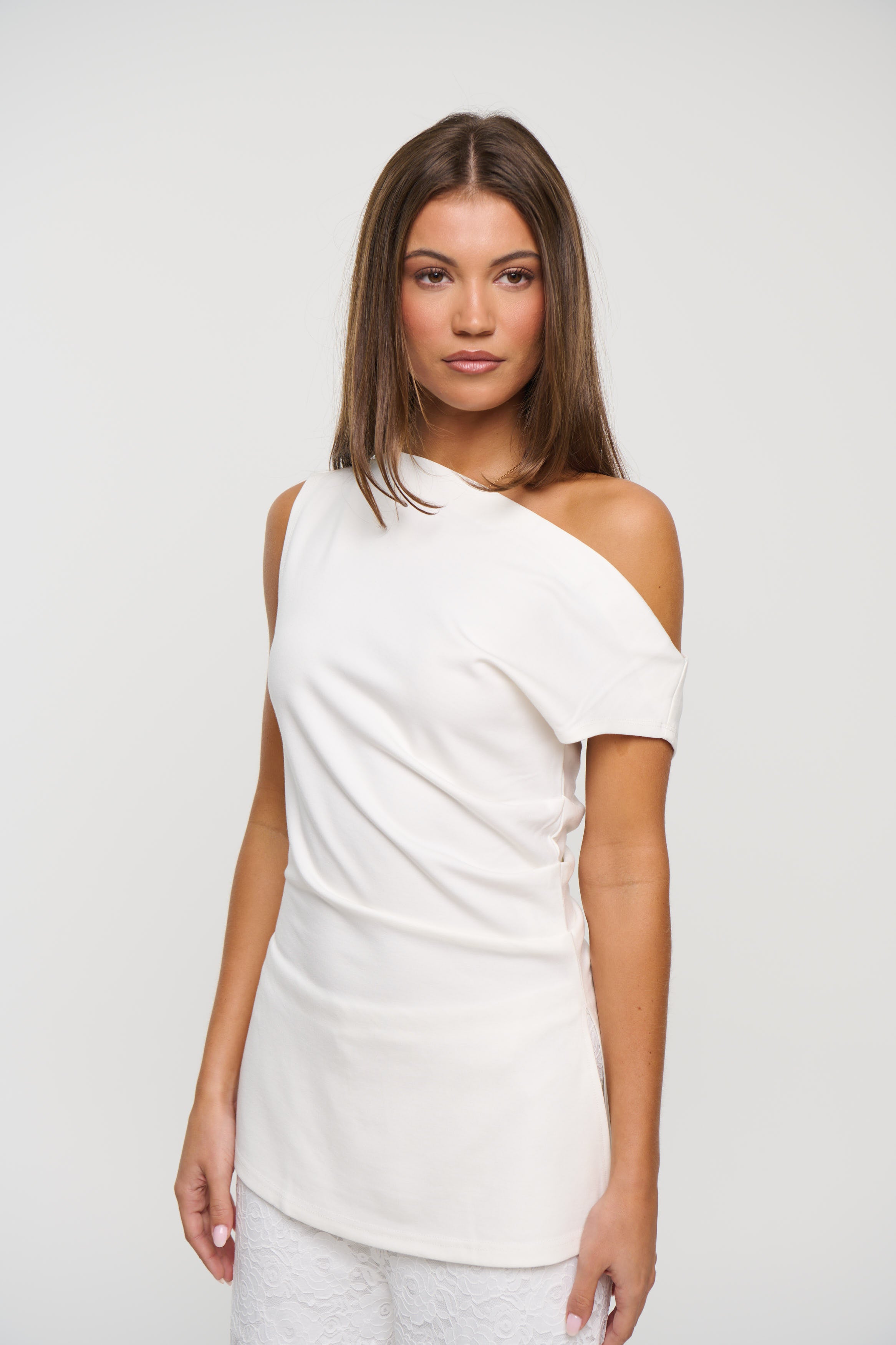 Laguna Asymmetrical Top Ivory
