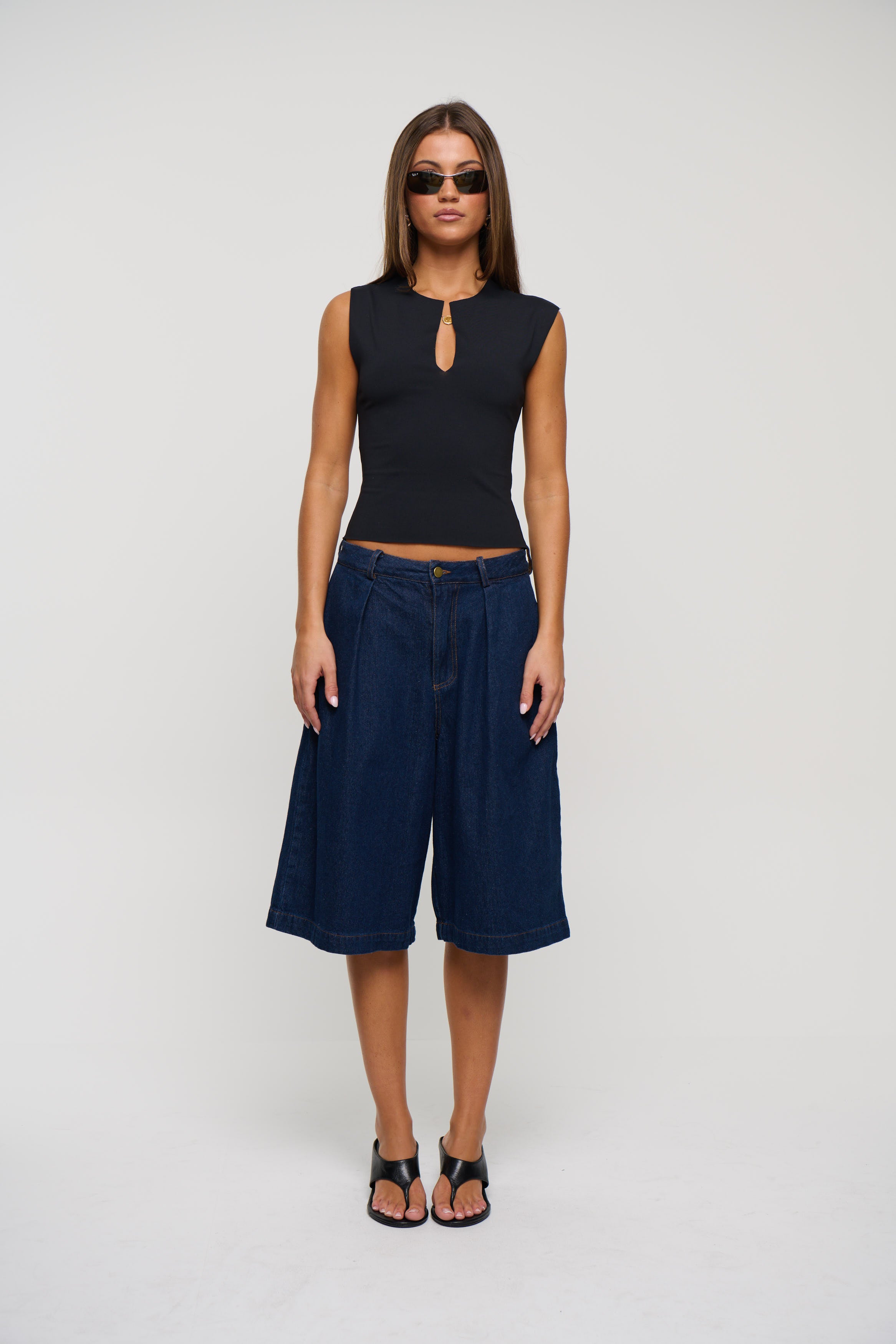 Roni Long Short Dark Denim