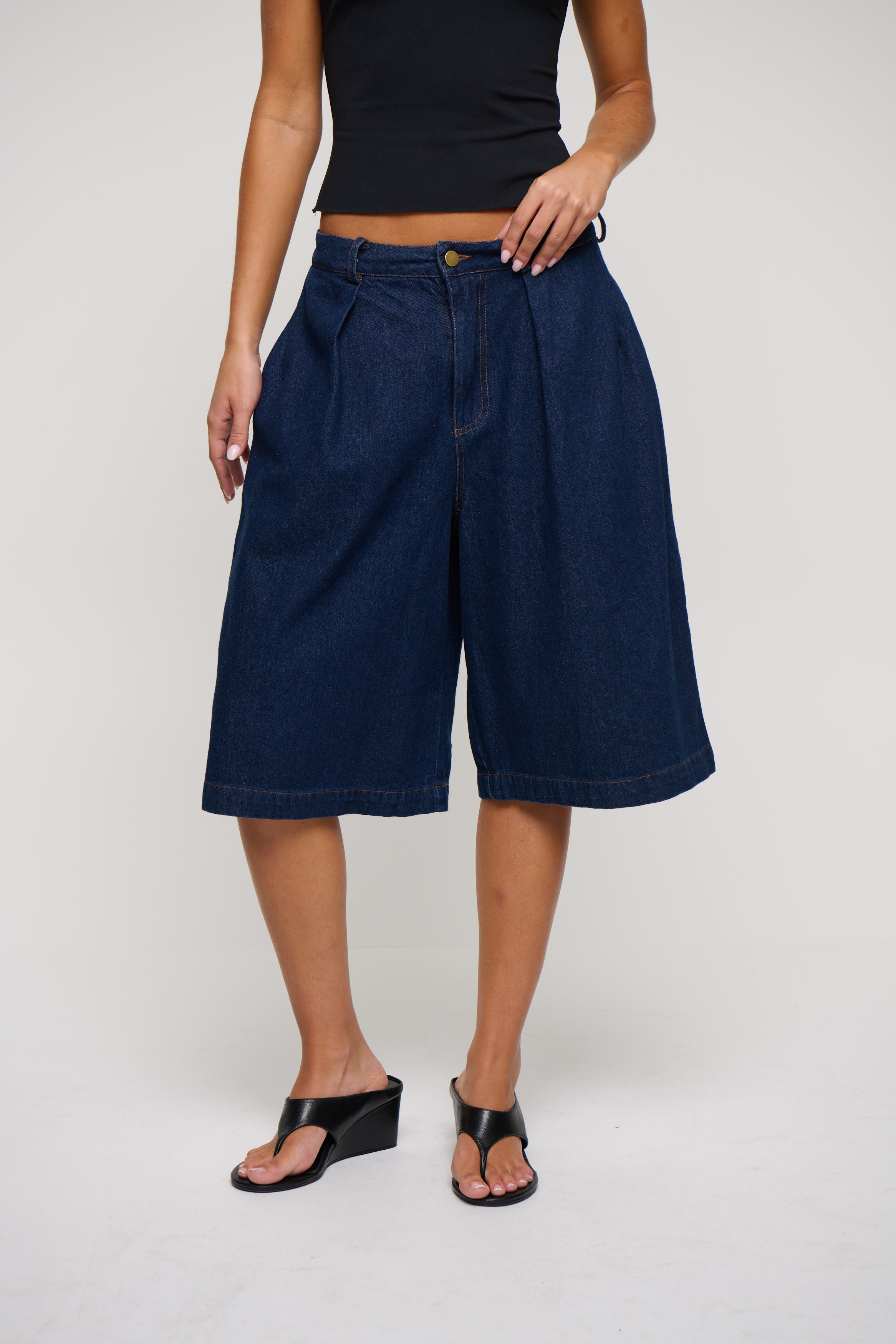 Roni Long Short Dark Denim