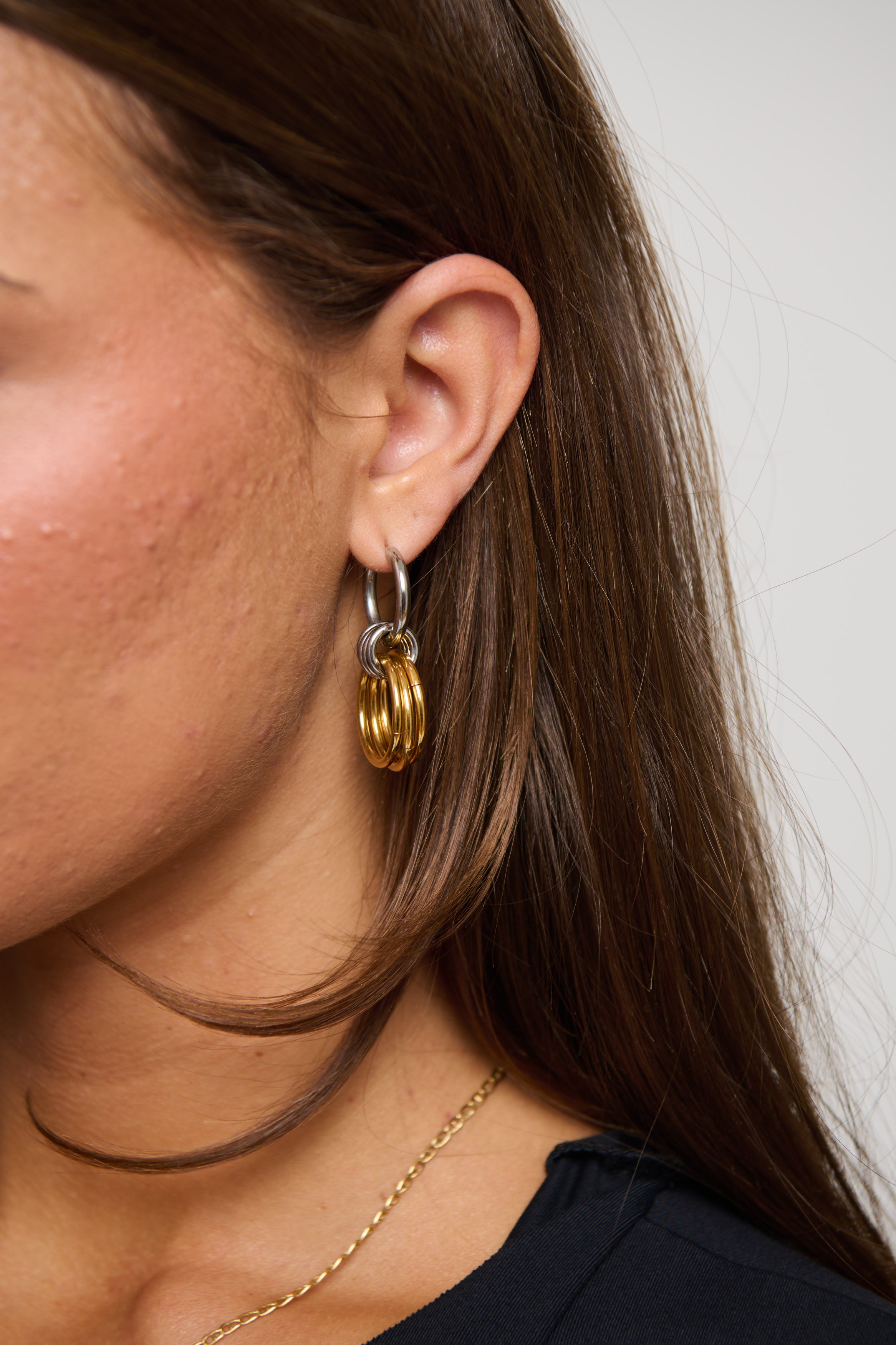 Matilda Hoop Earring Mixed Metal
