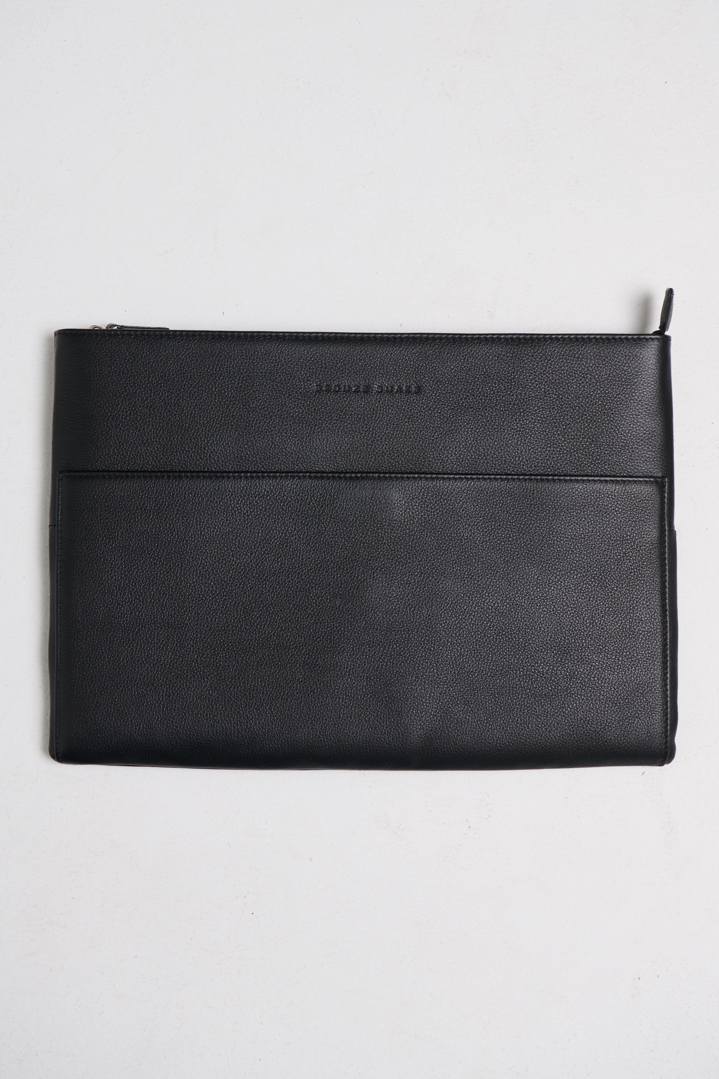Essential Genuine Leather Laptop Case Black