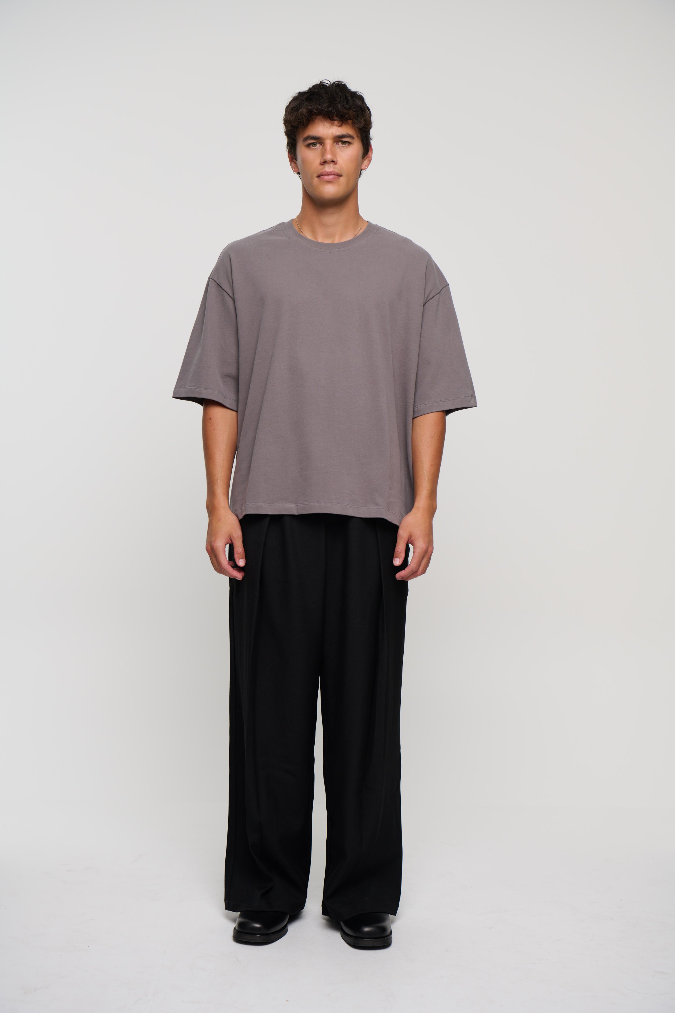 230G Cotton Premium Tee Steel