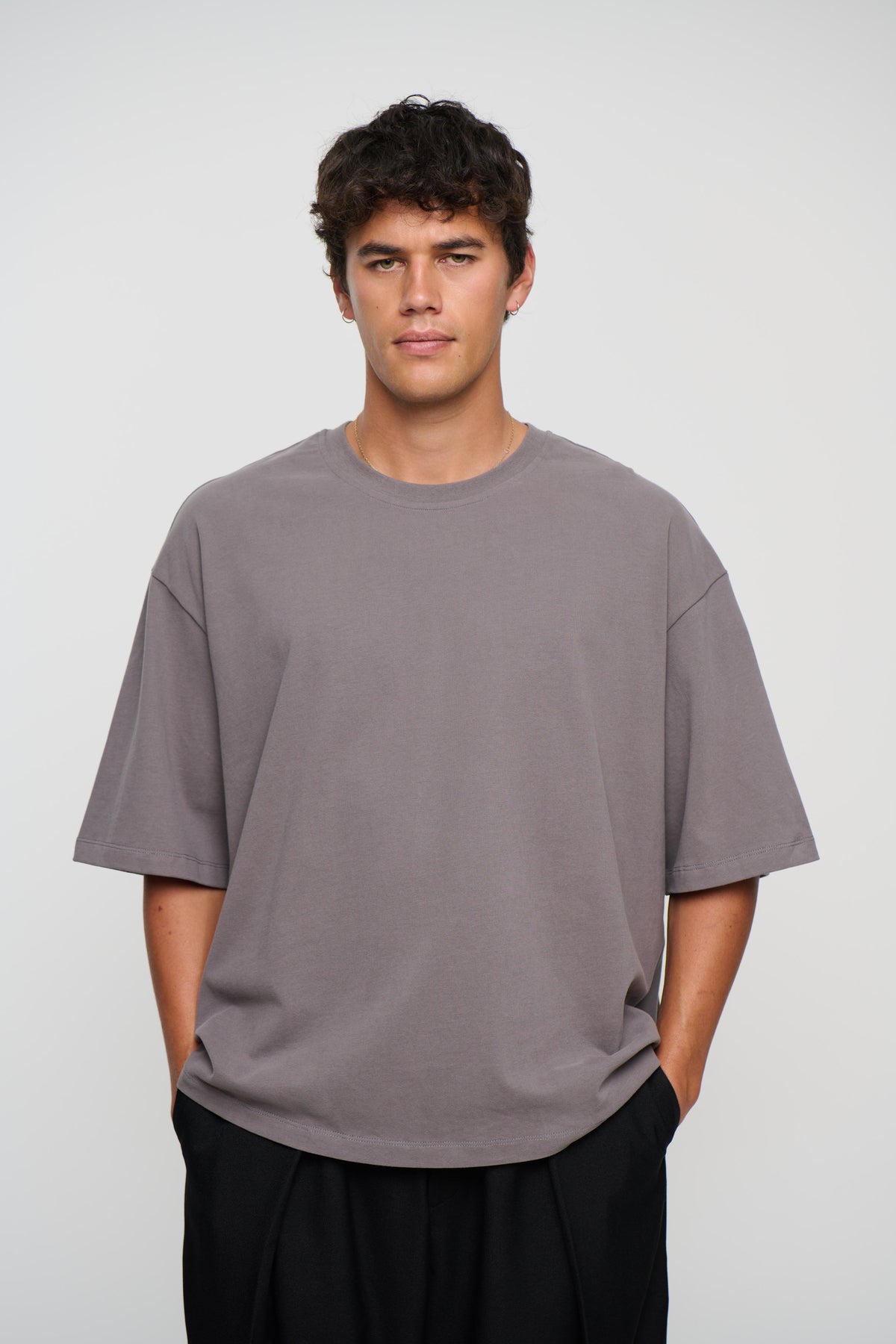 230G Cotton Premium Tee Steel