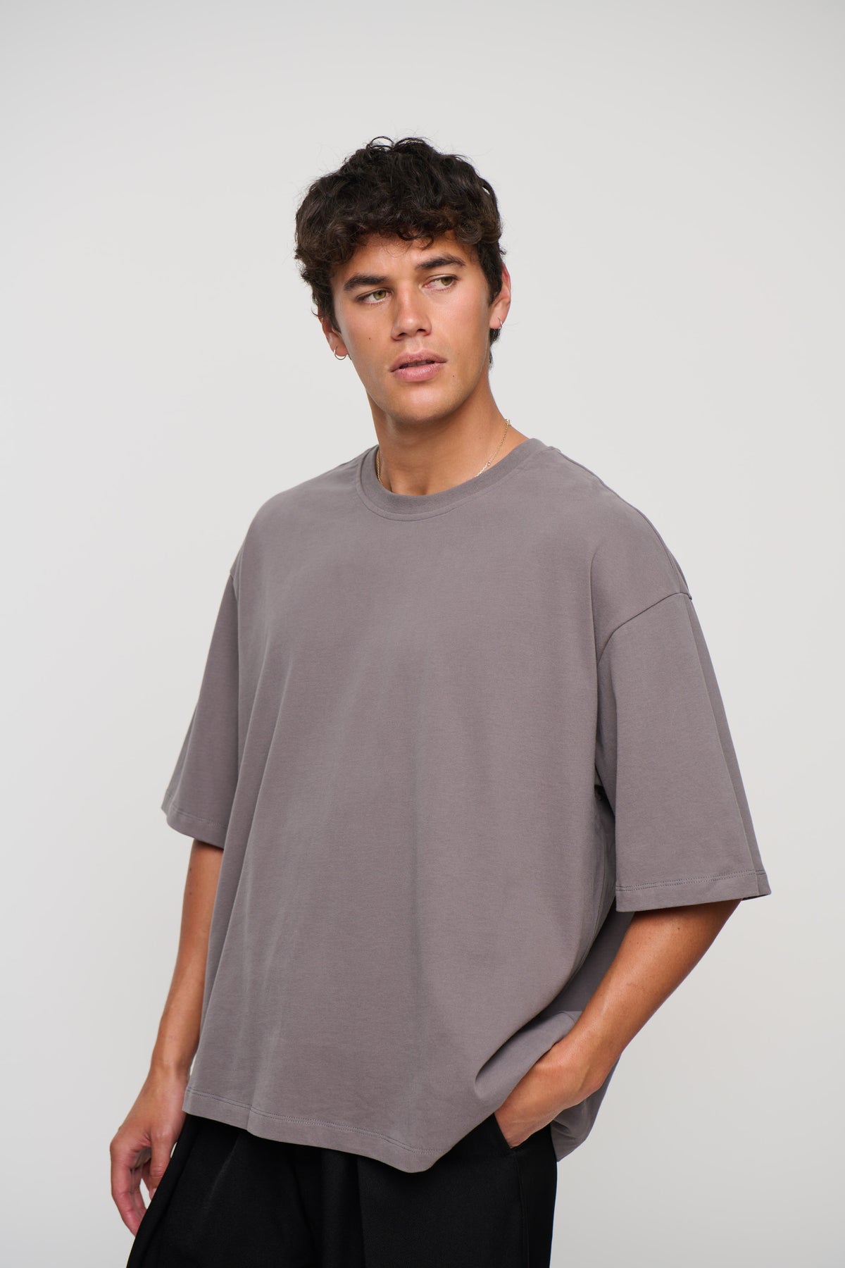 230G Cotton Premium Tee Steel