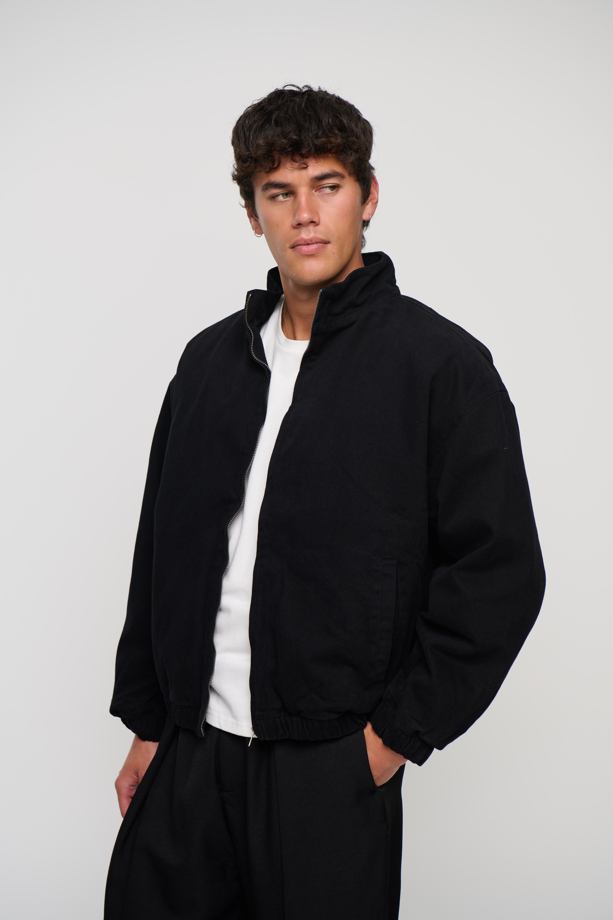 Cotton Lined Jacket Black