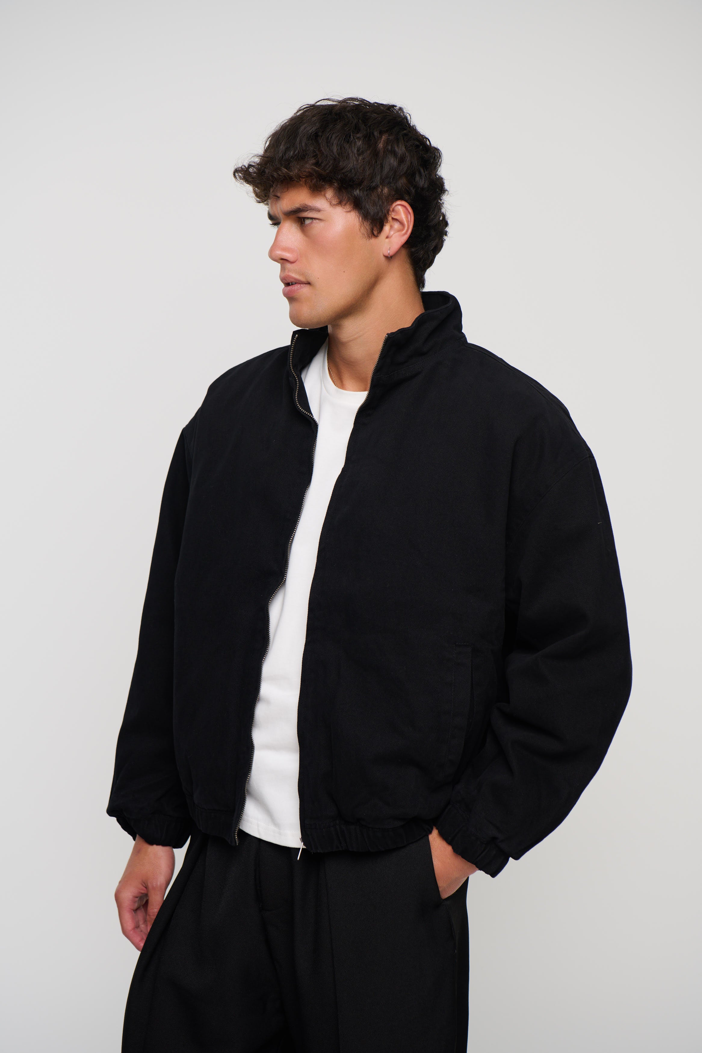 Cotton Lined Jacket Black