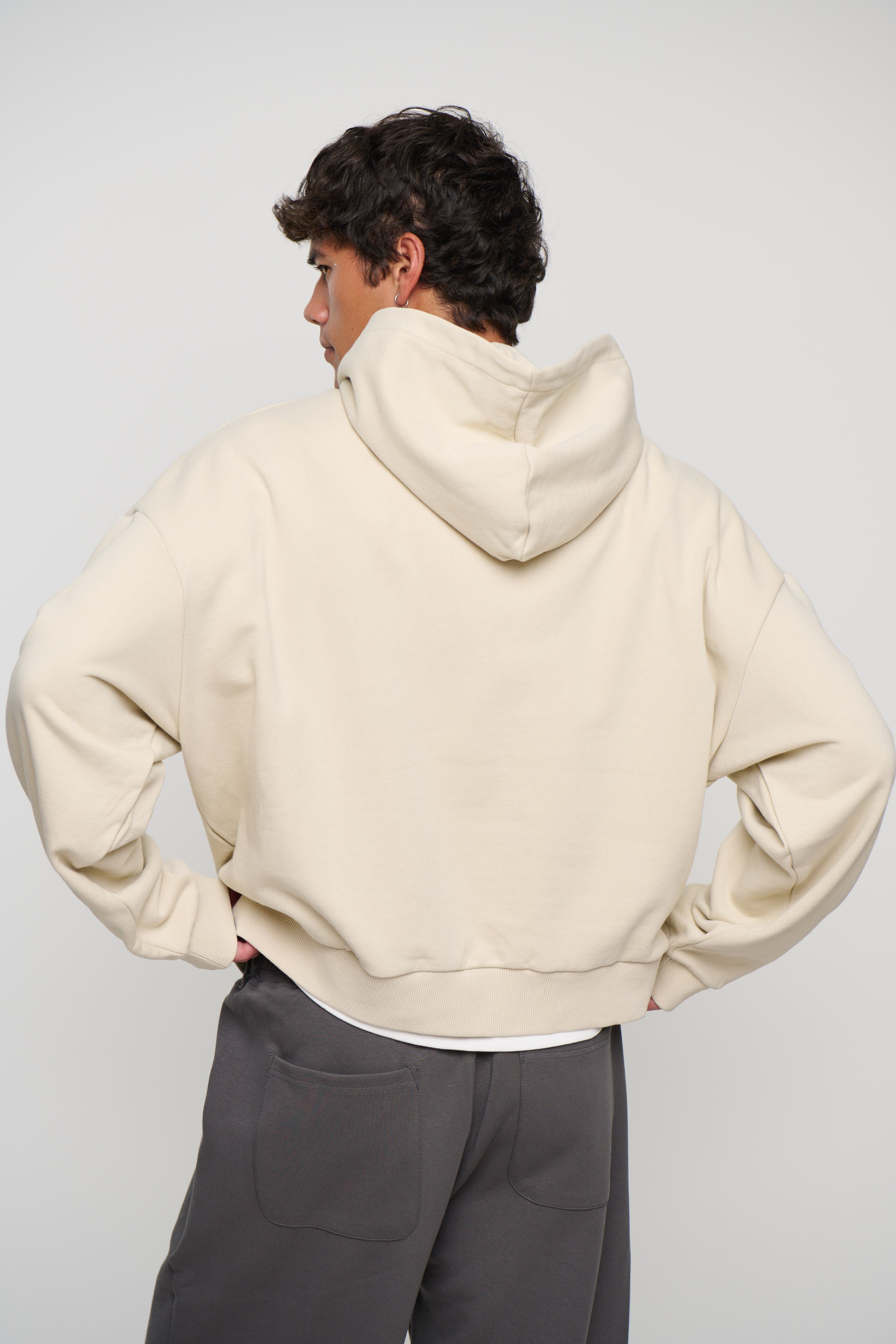 Marcus Heavyweight Cotton Hoodie Ivory