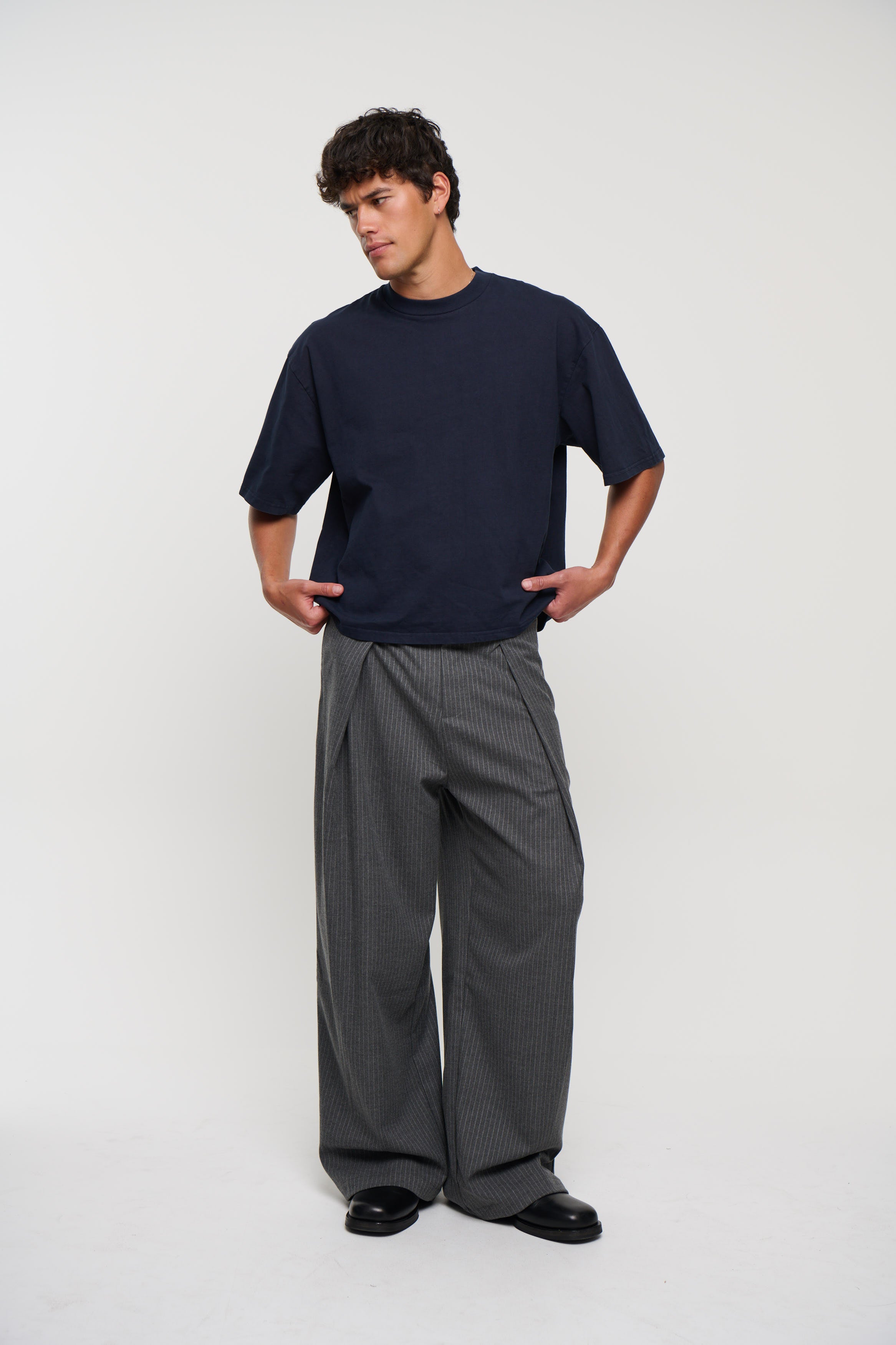 Emmett Box Tee Navy