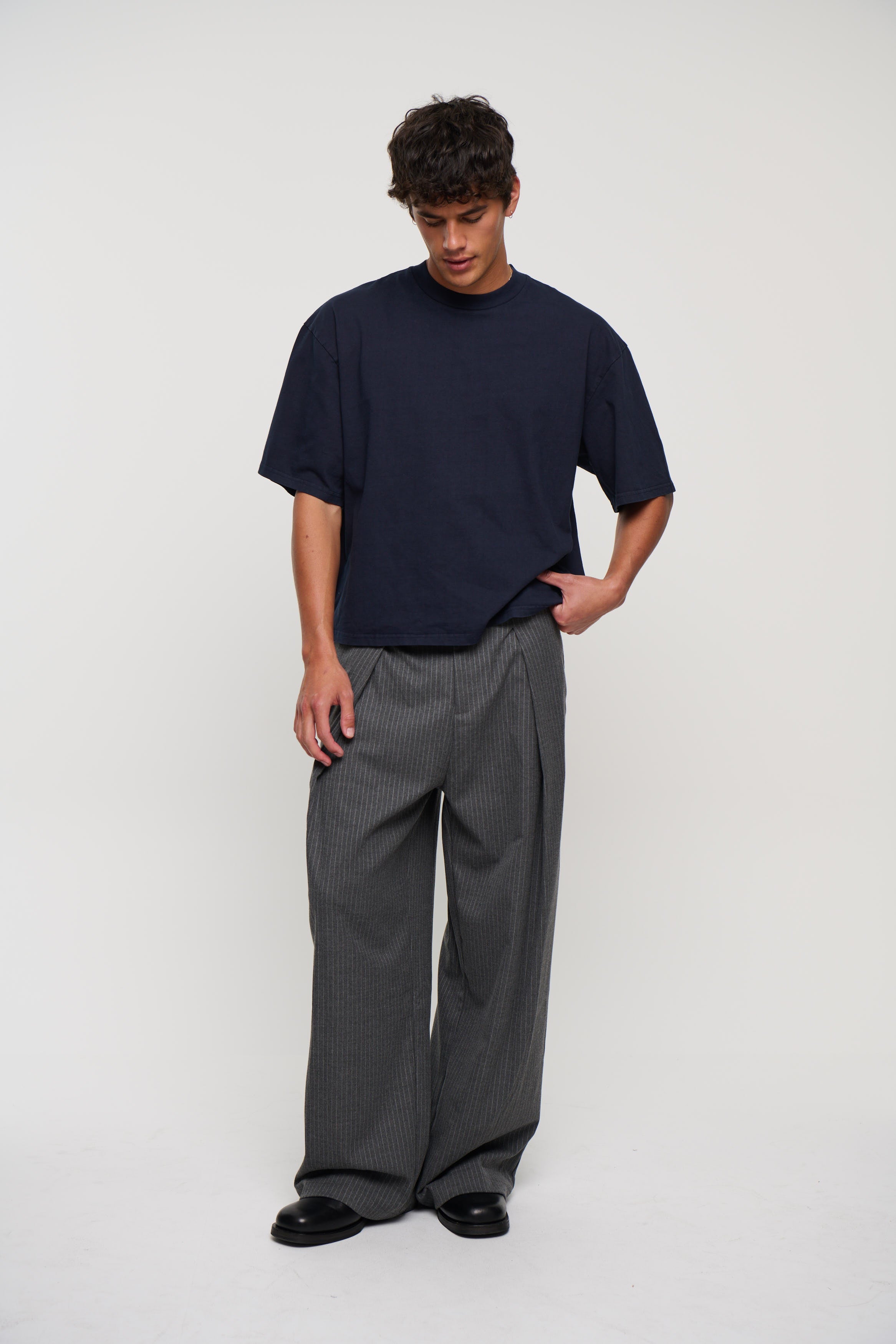 Emmett Box Tee Navy