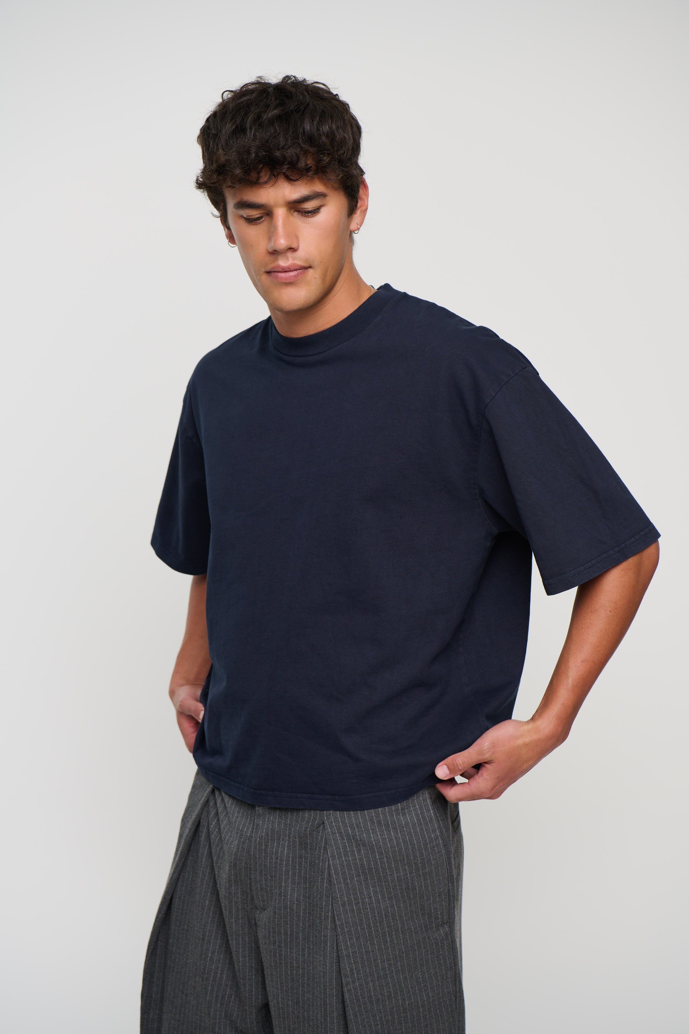 Emmett Box Tee Navy