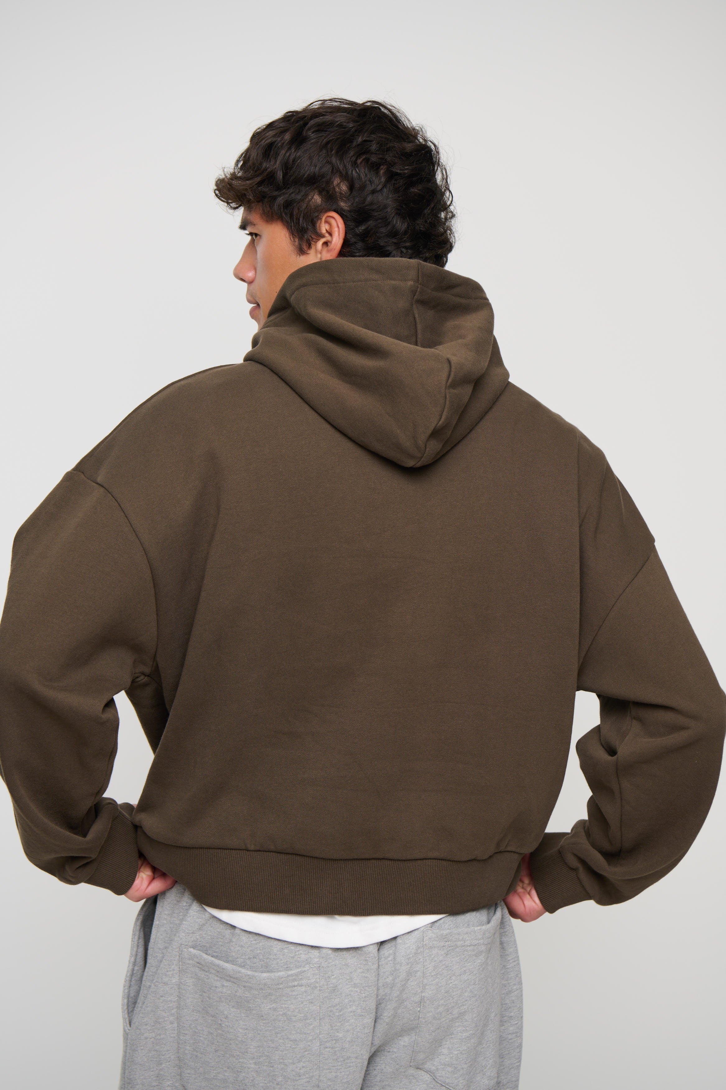 Marcus Heavyweight Cotton Hoodie Choc