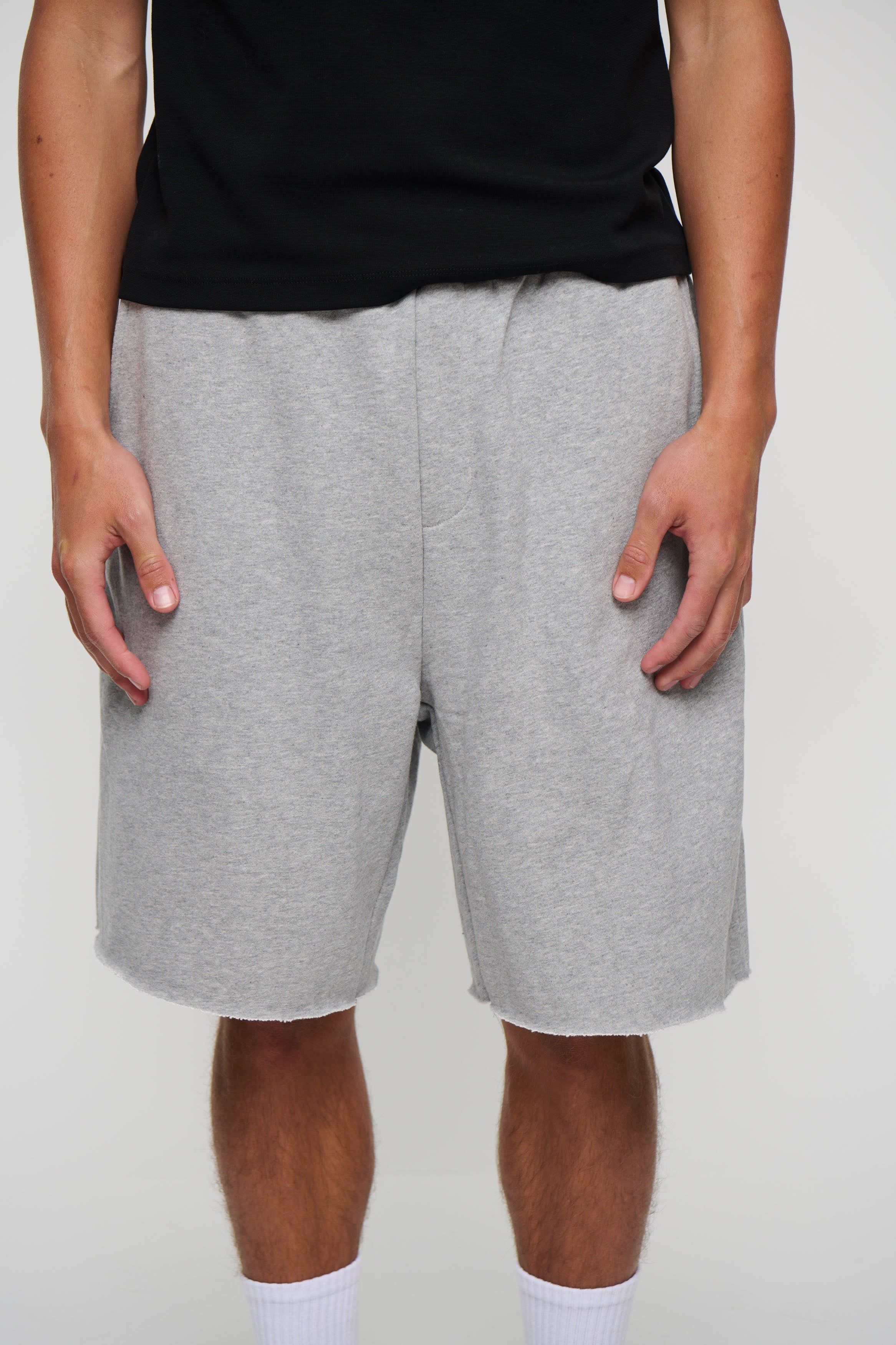 Heavyweight Raw Track Short Grey