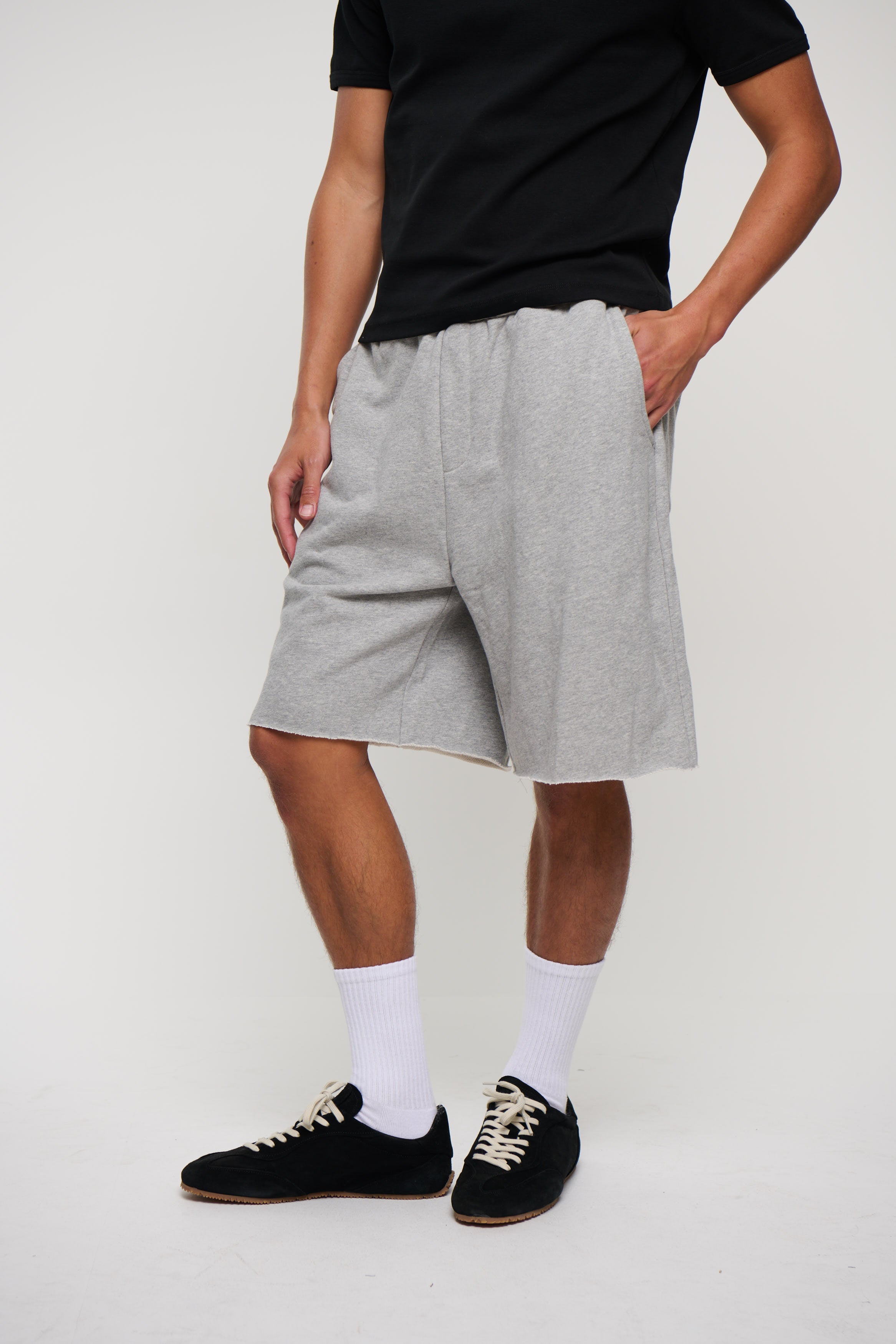Heavyweight Raw Track Short Grey