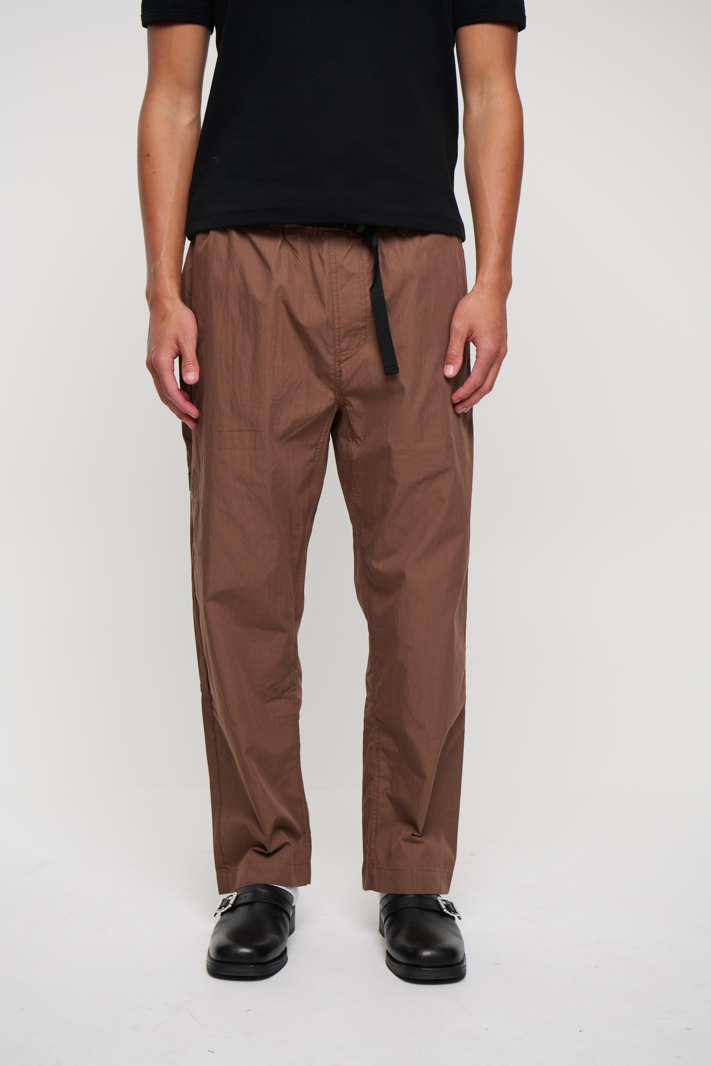 Charlie Baggy Nylon Pant Choc