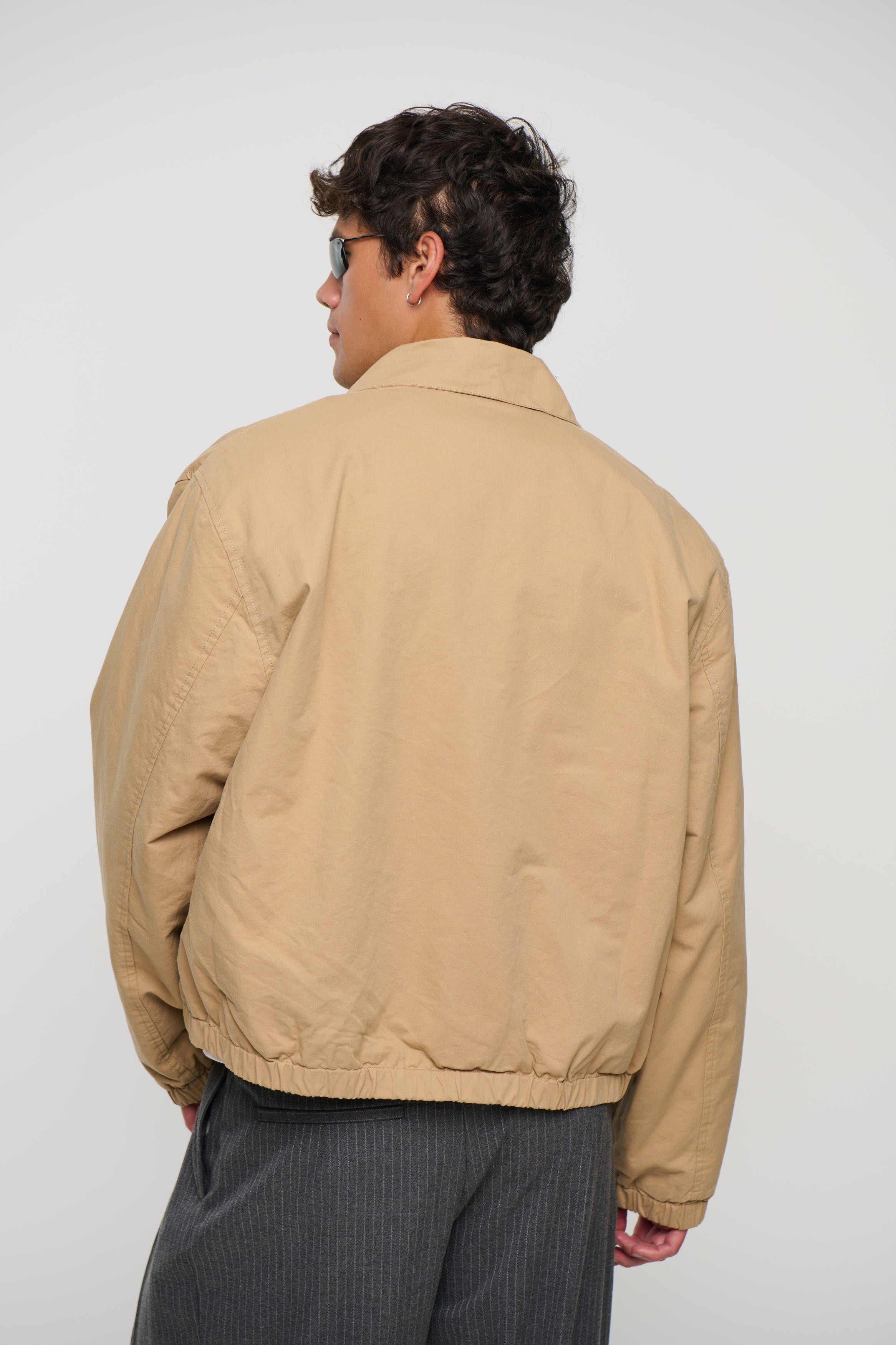 Charlie Soft Cotton Bomber Sand
