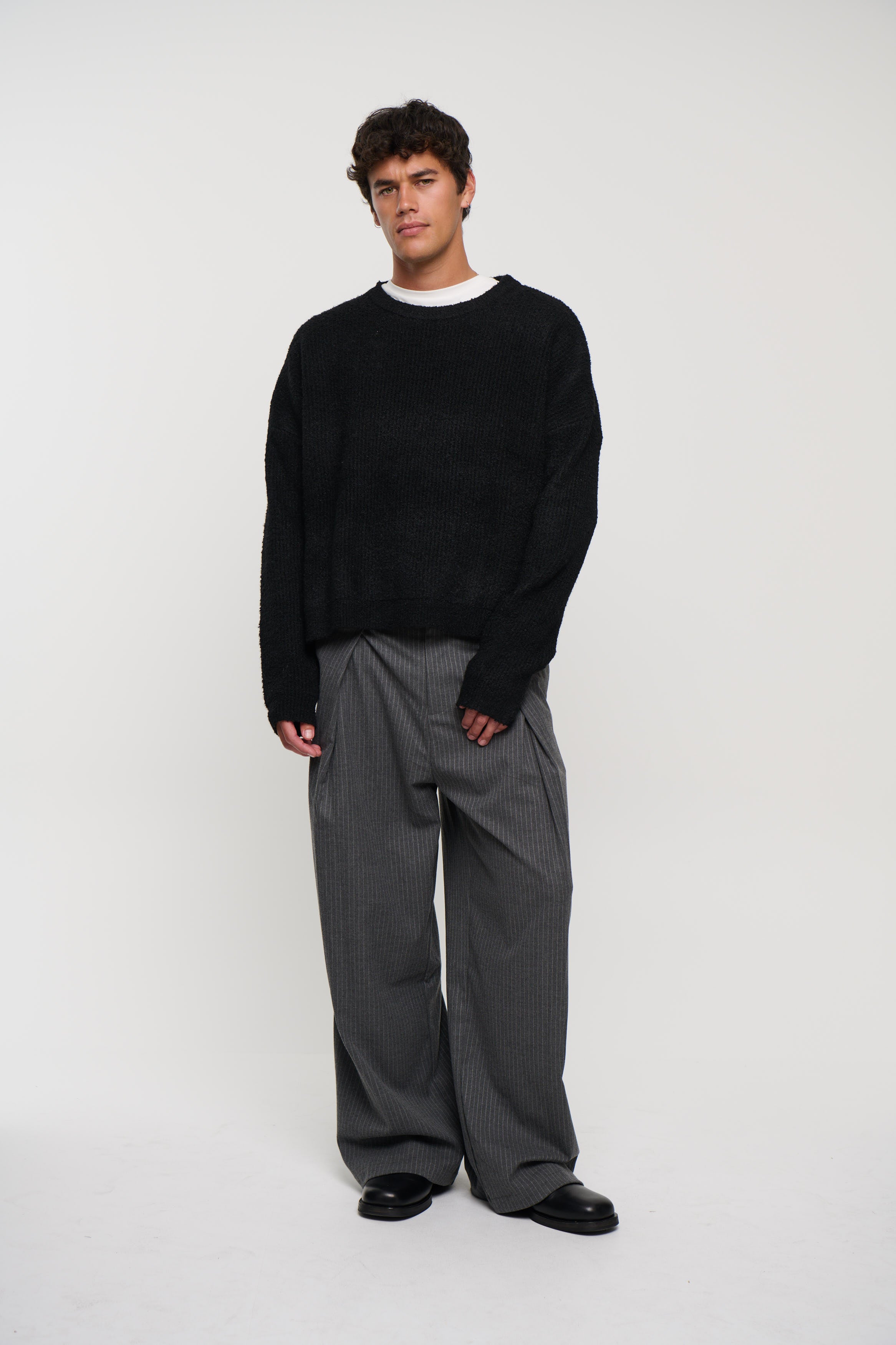 Soft Crew Knit Black