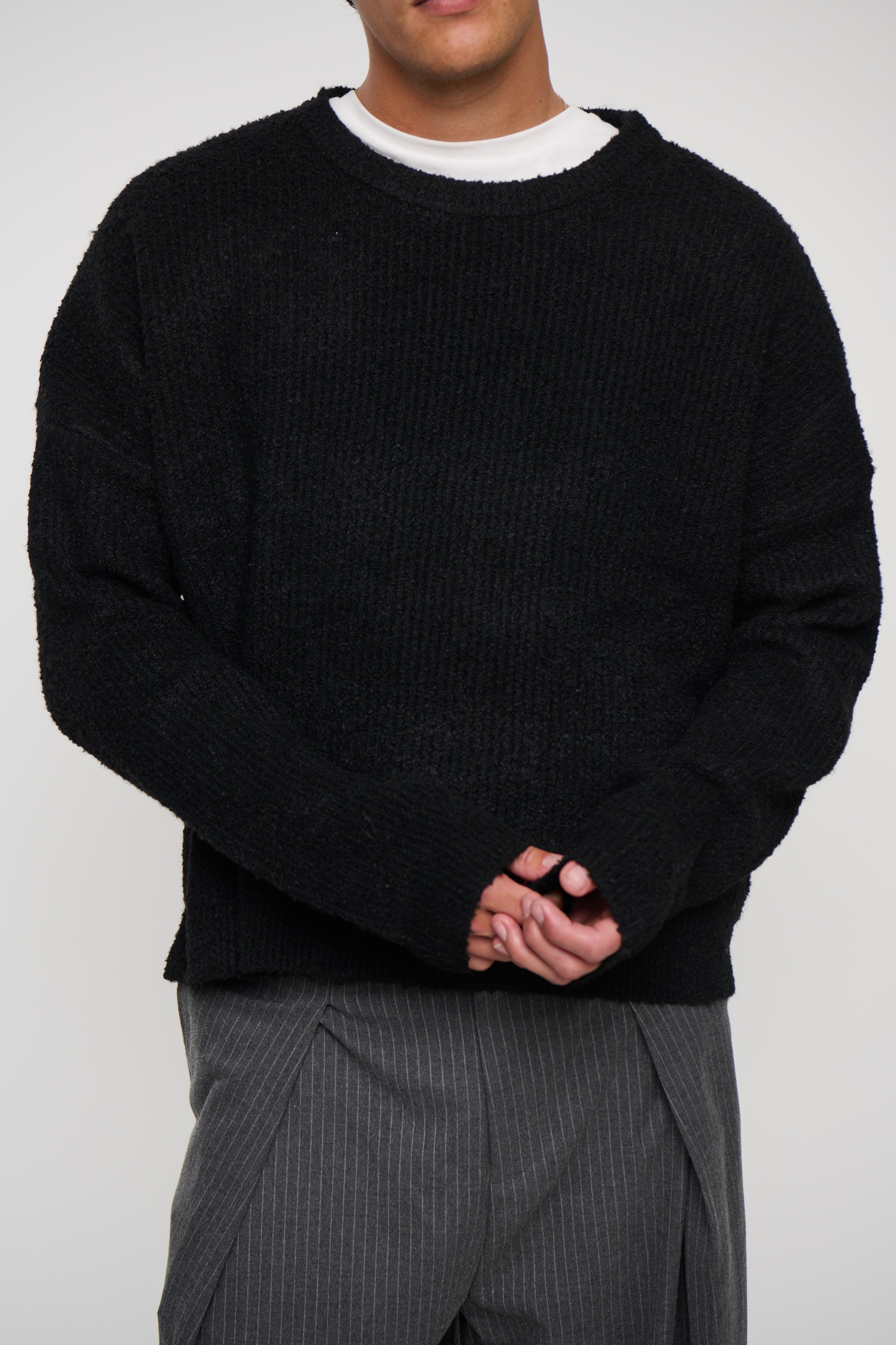 Soft Crew Knit Black