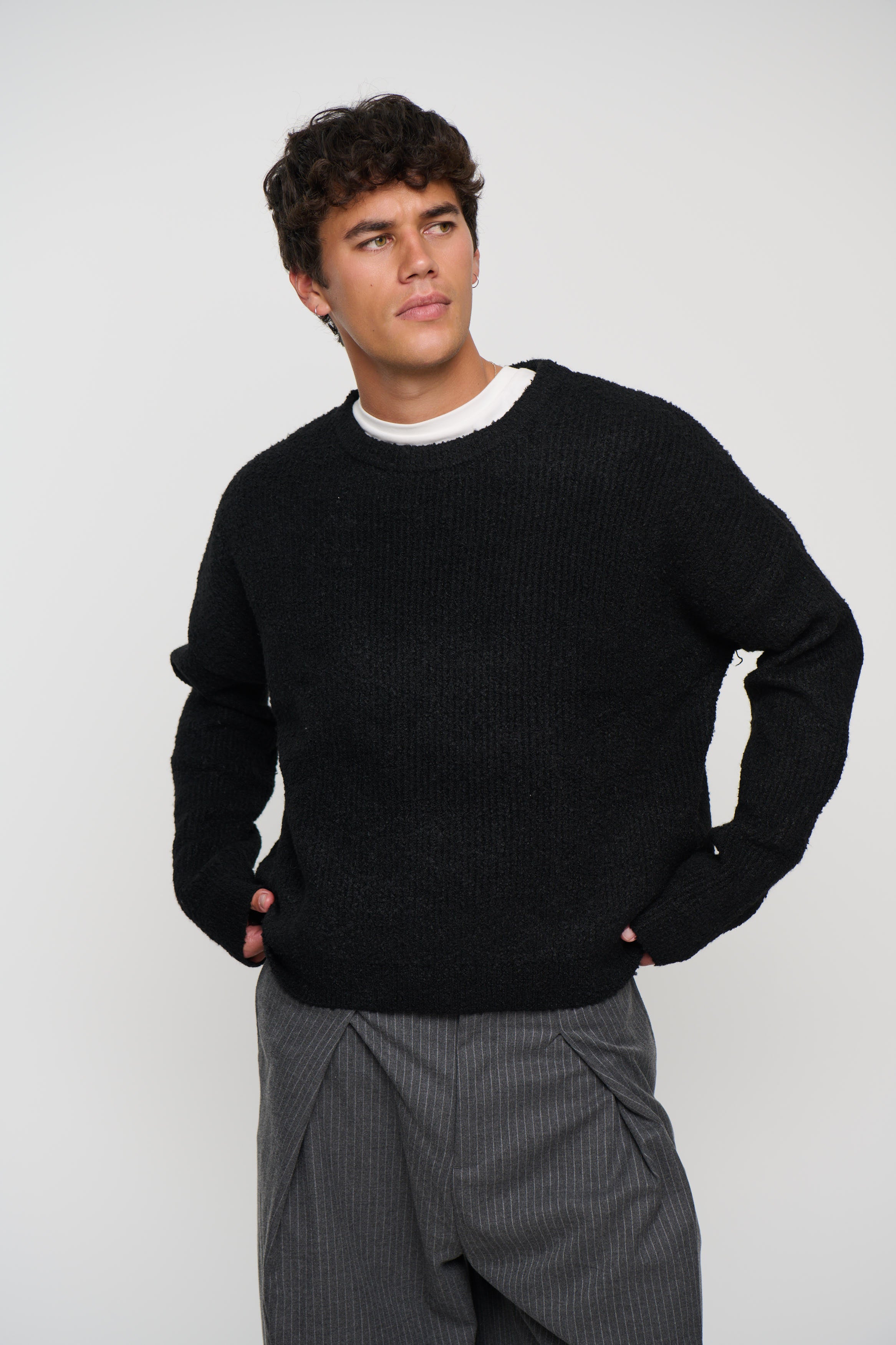 Soft Crew Knit Black