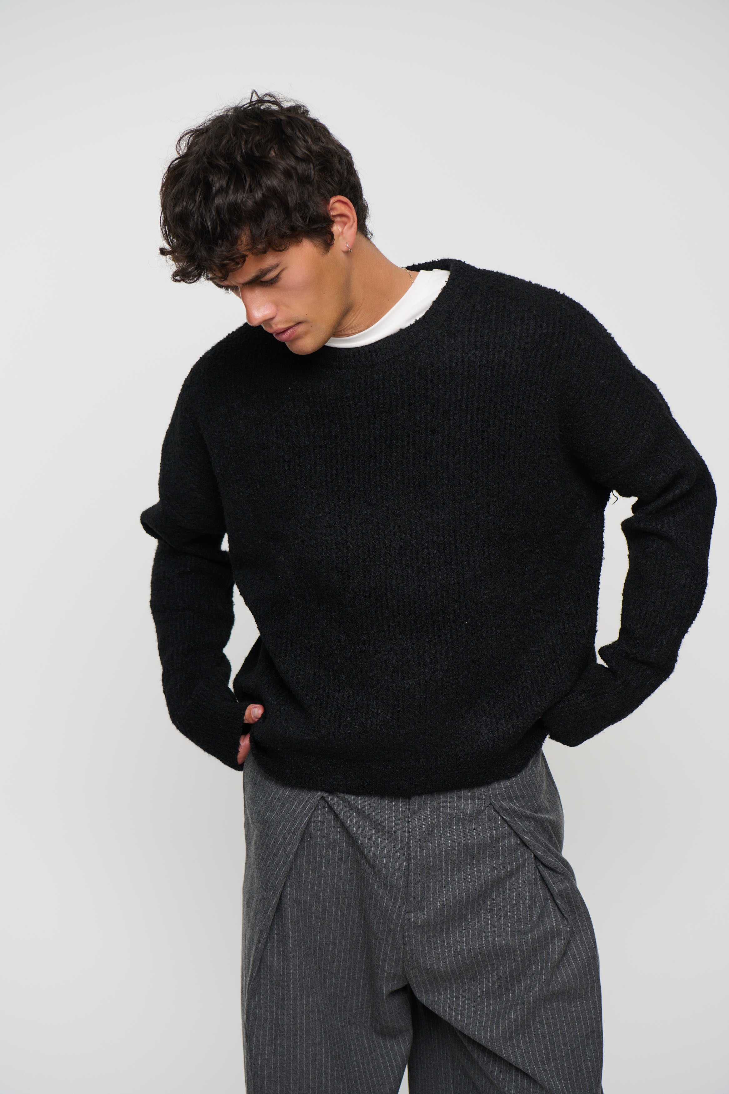 Soft Crew Knit Black