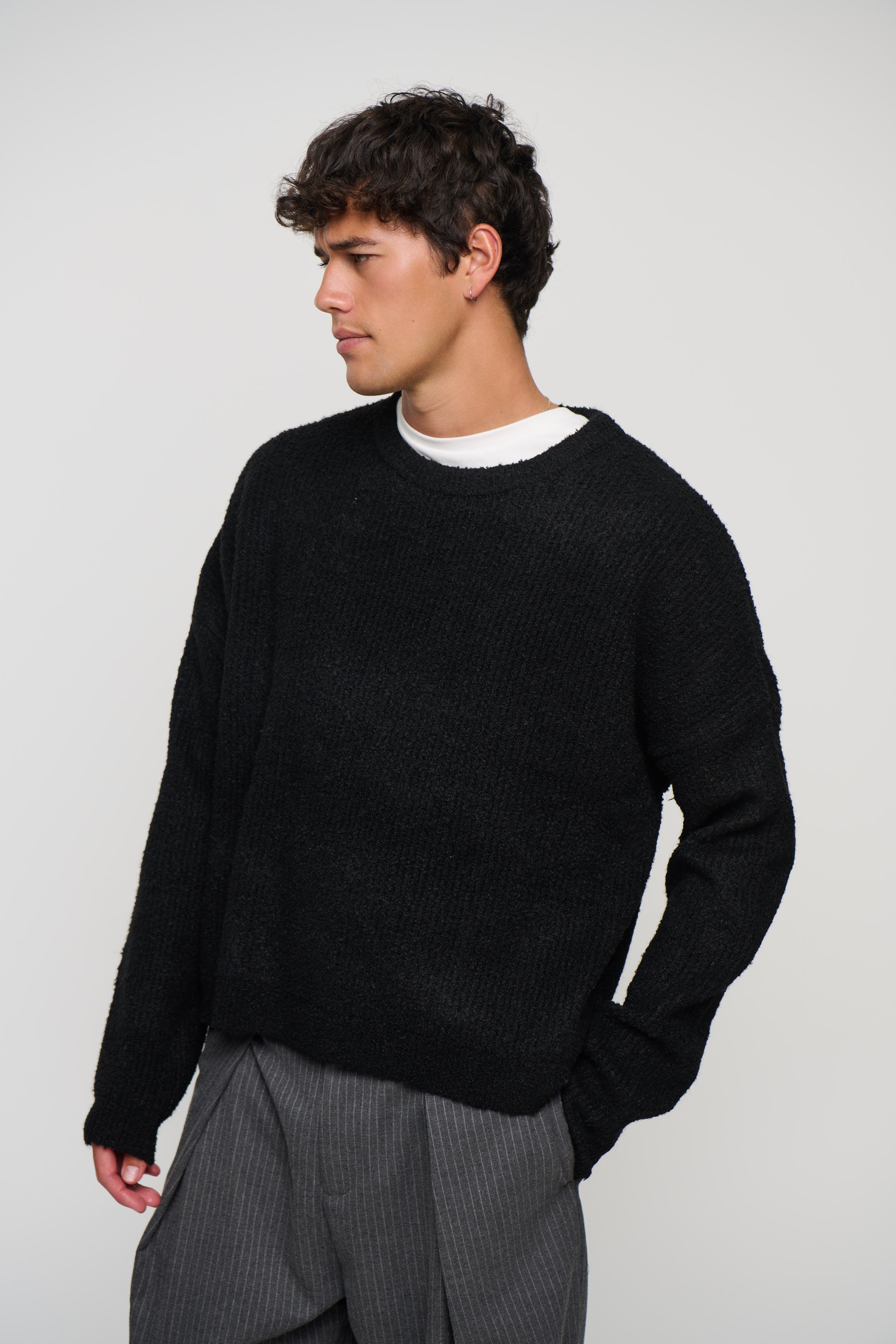 Soft Crew Knit Black