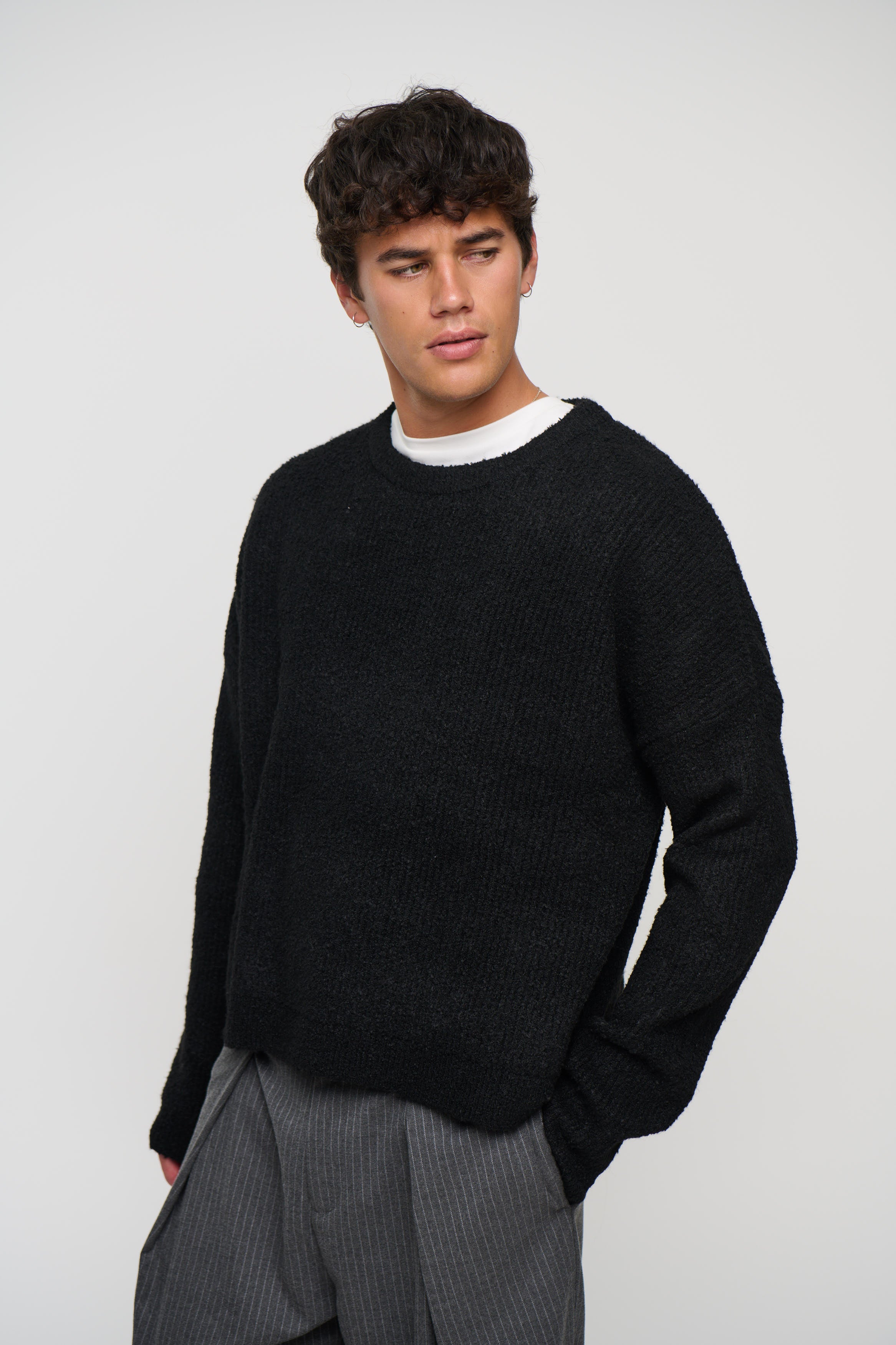 Soft Crew Knit Black