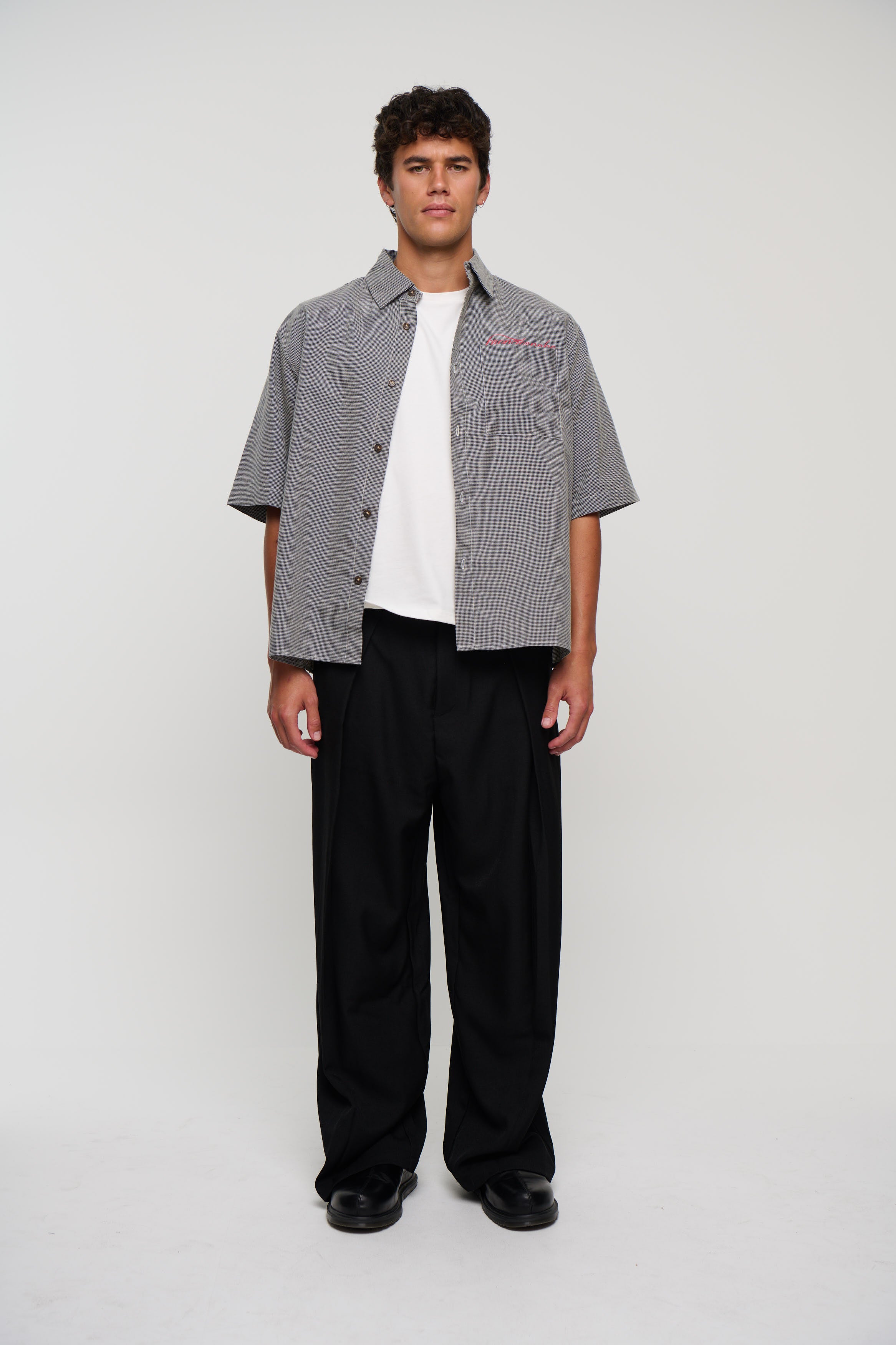 Scott Shirt Check Blue Print