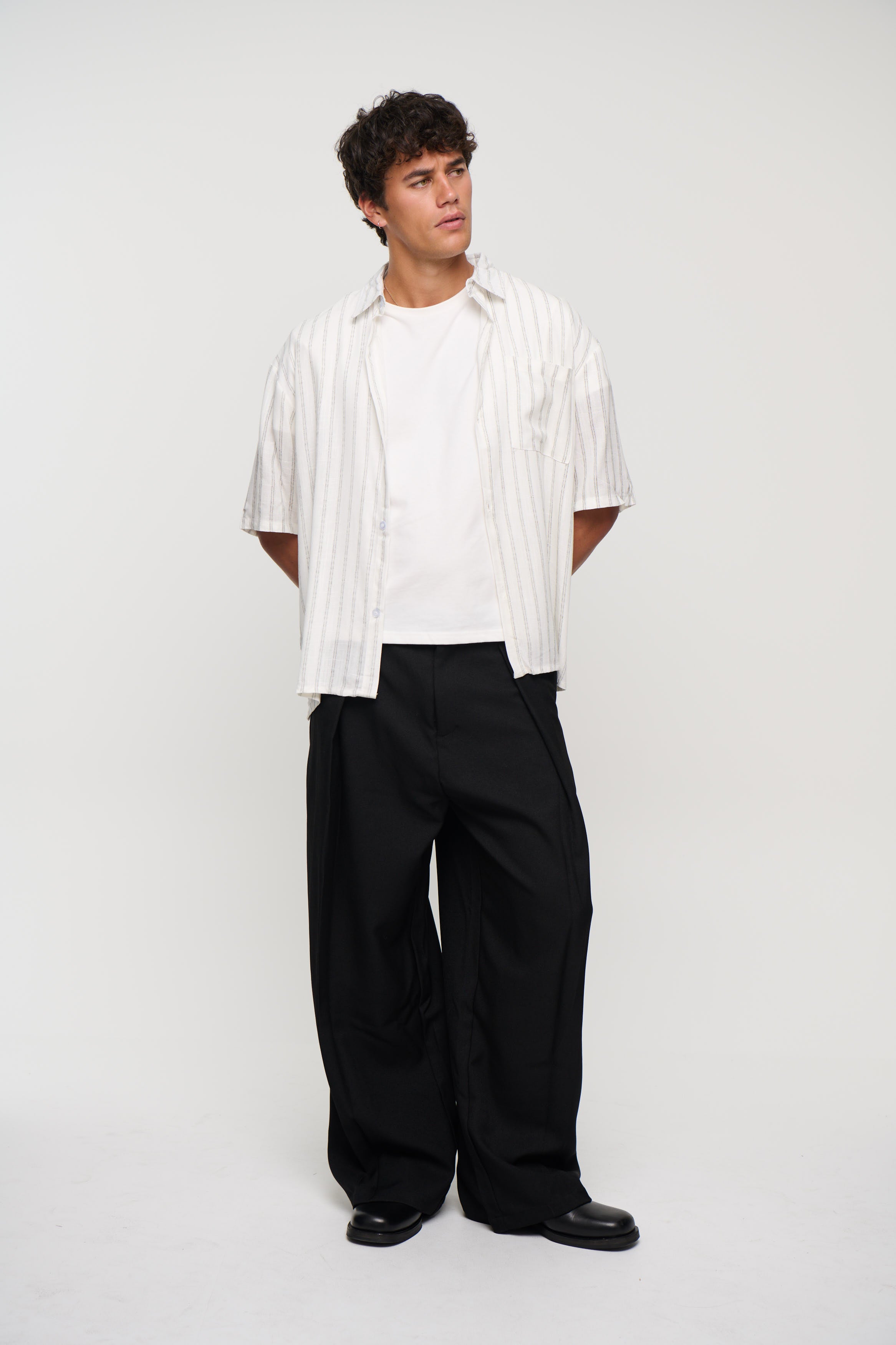Luke Shirt Black Stripe
