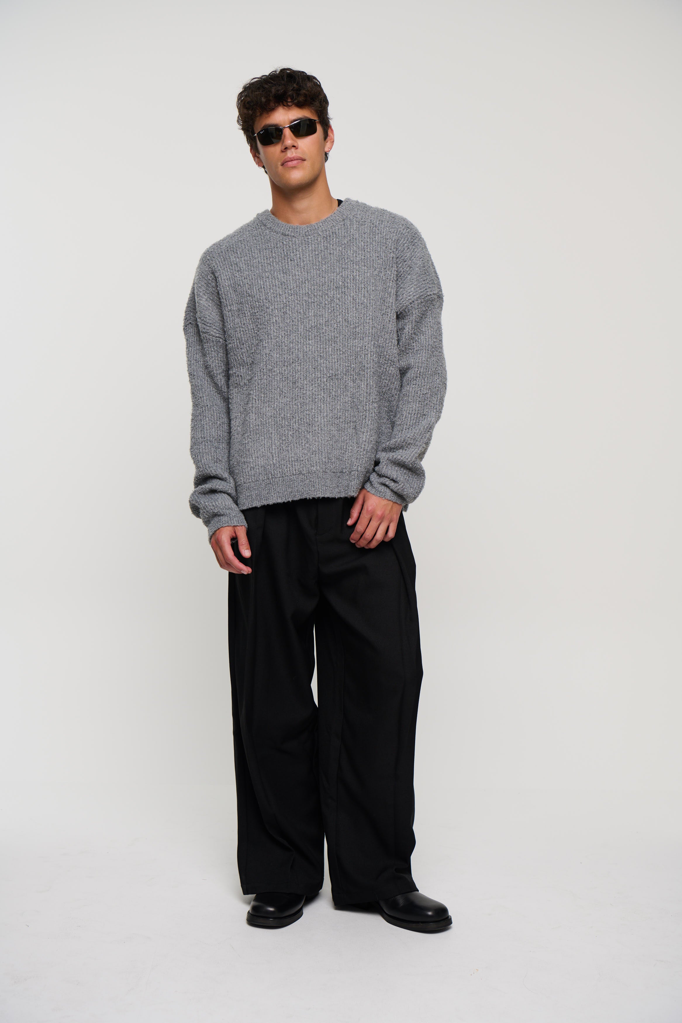 Soft Crew Knit Dark Grey