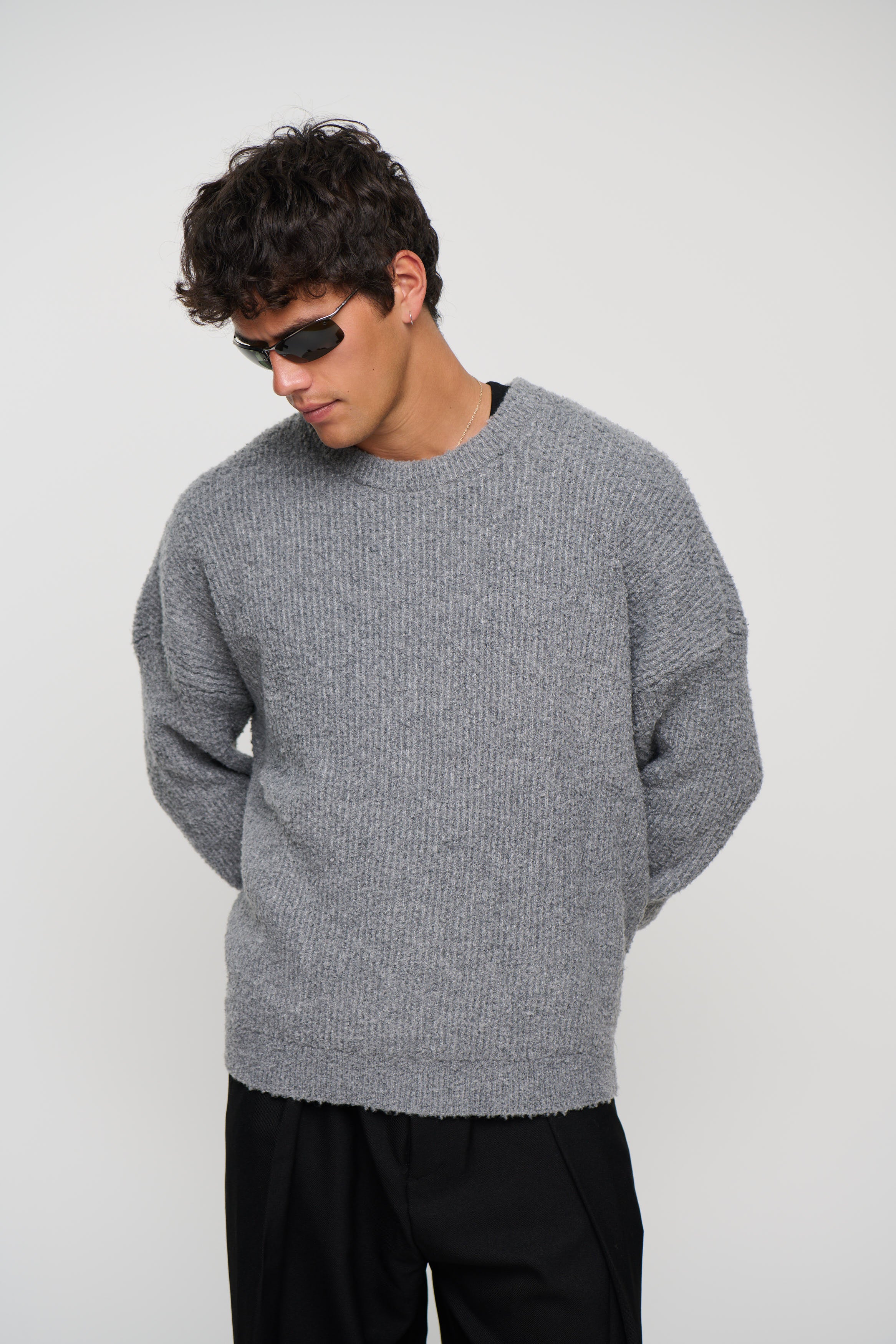 Soft Crew Knit Dark Grey