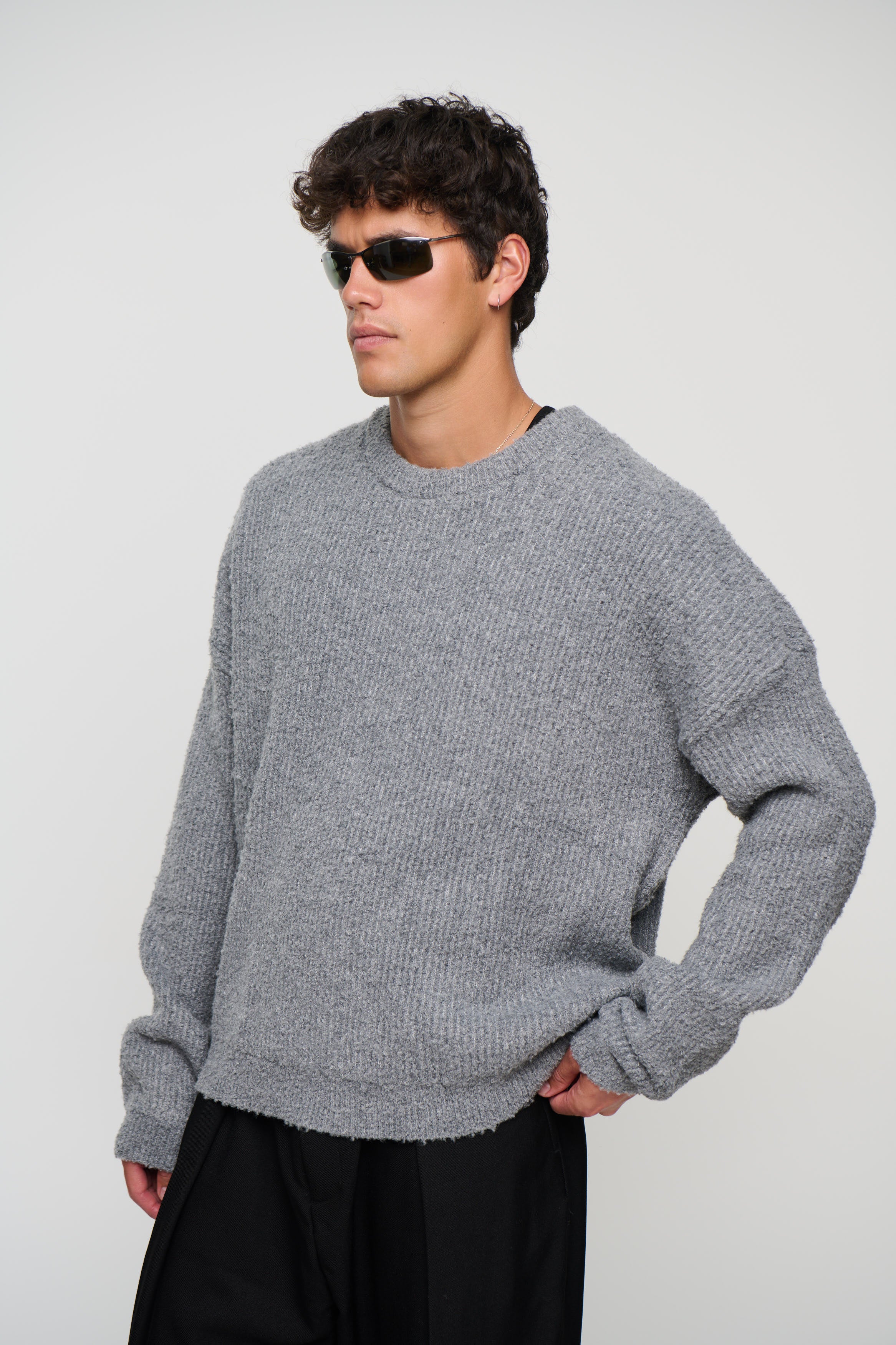 Soft Crew Knit Dark Grey