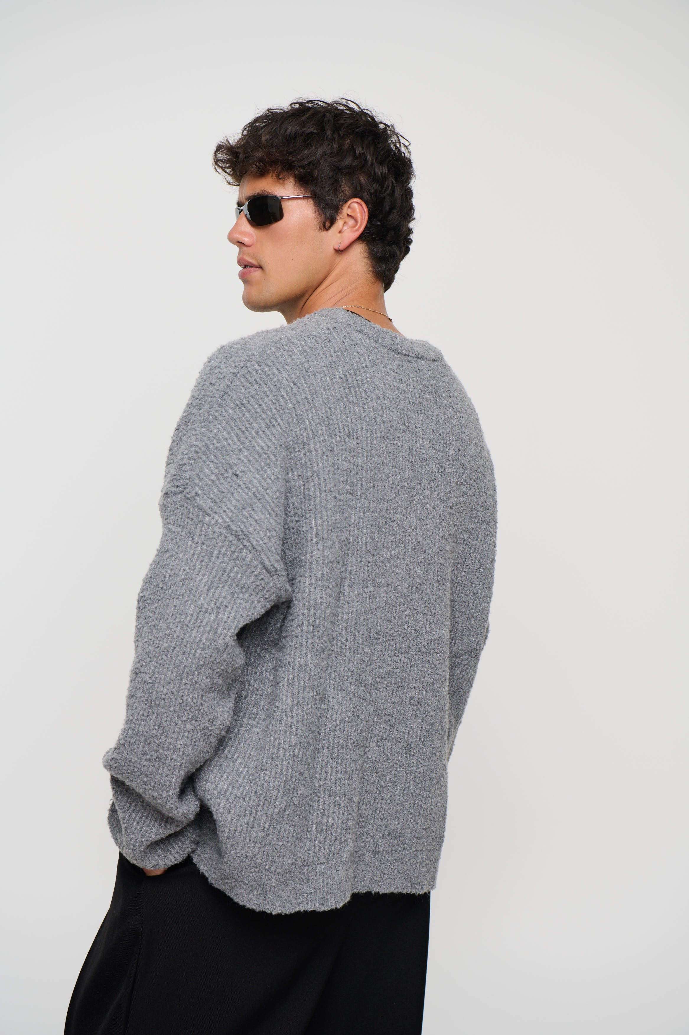 Soft Crew Knit Dark Grey