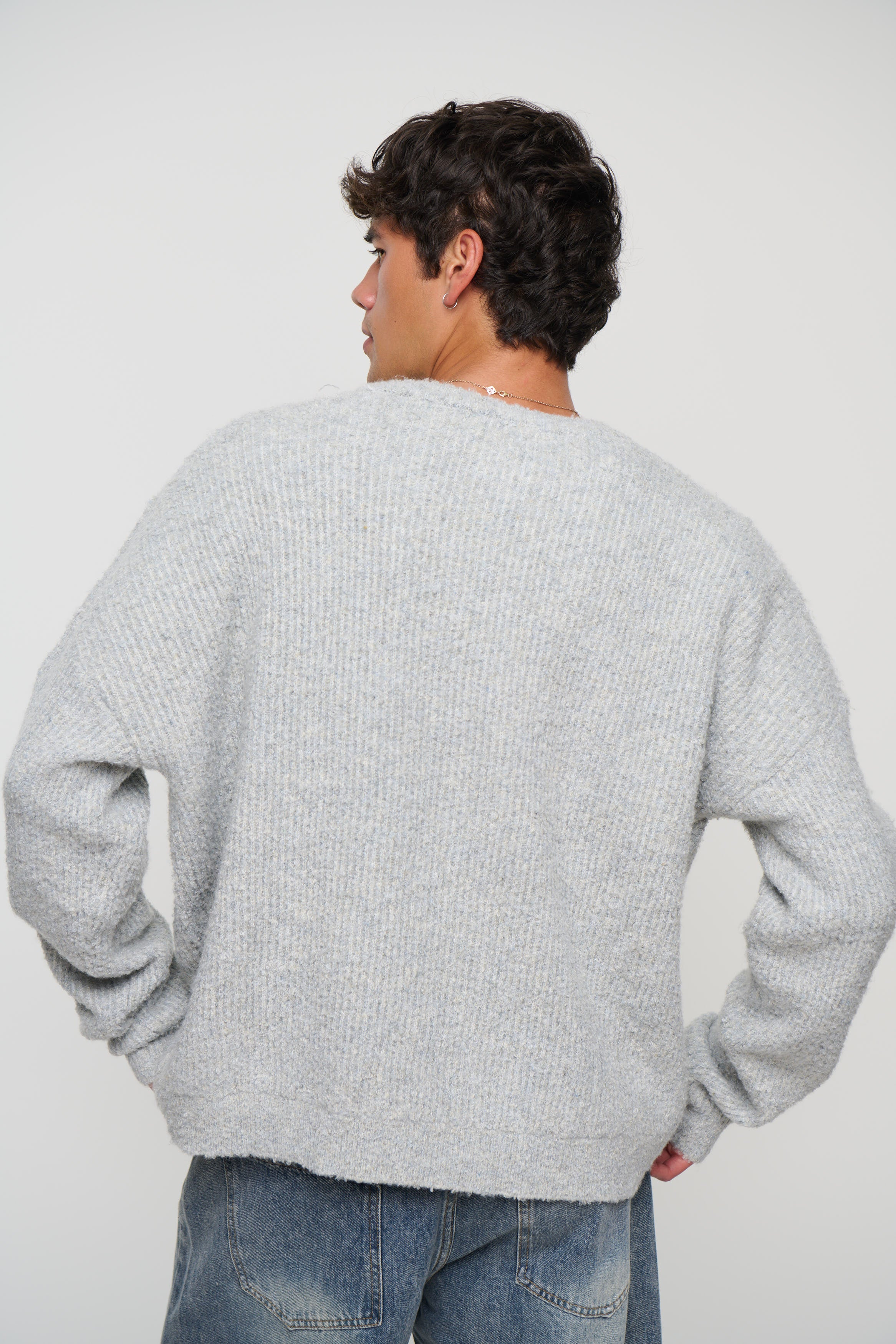 Soft Crew Knit Light Grey