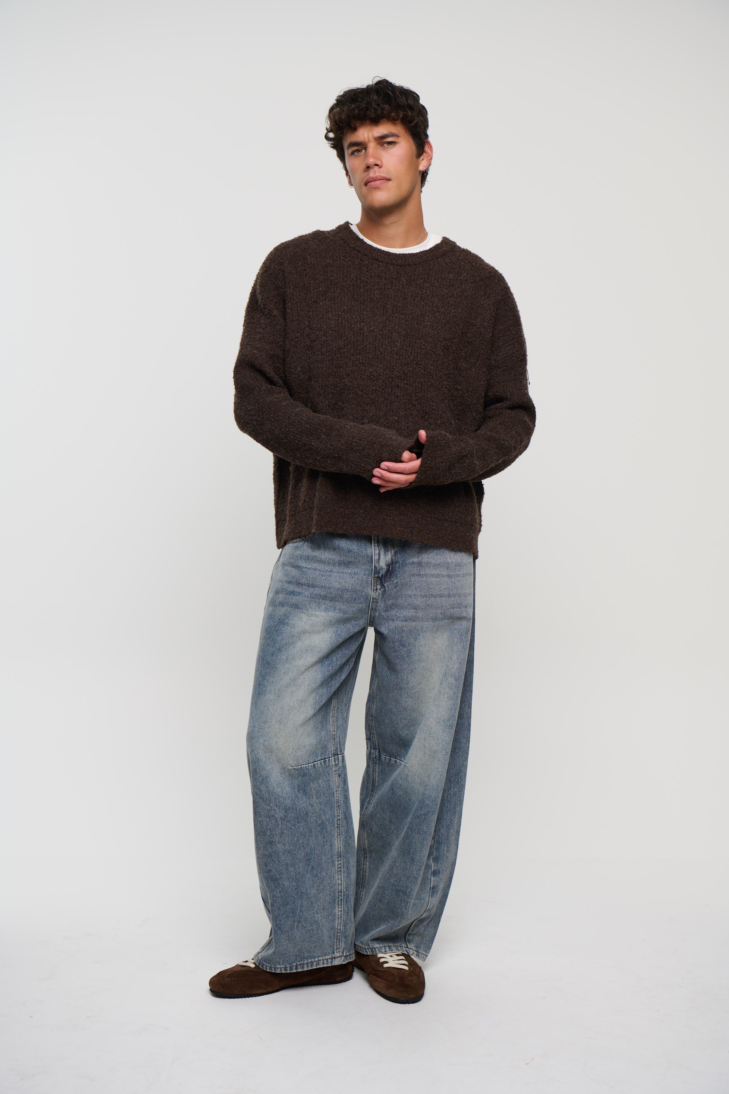 Soft Crew Knit Chocolate