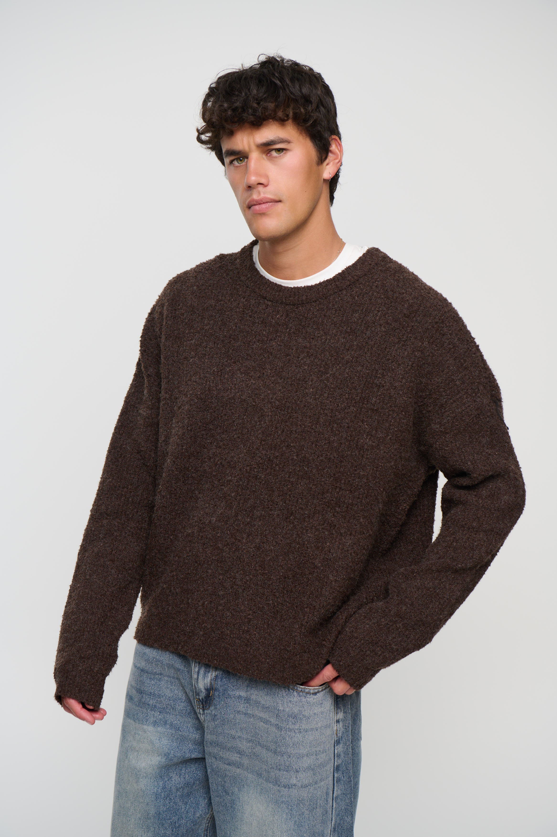Soft Crew Knit Chocolate