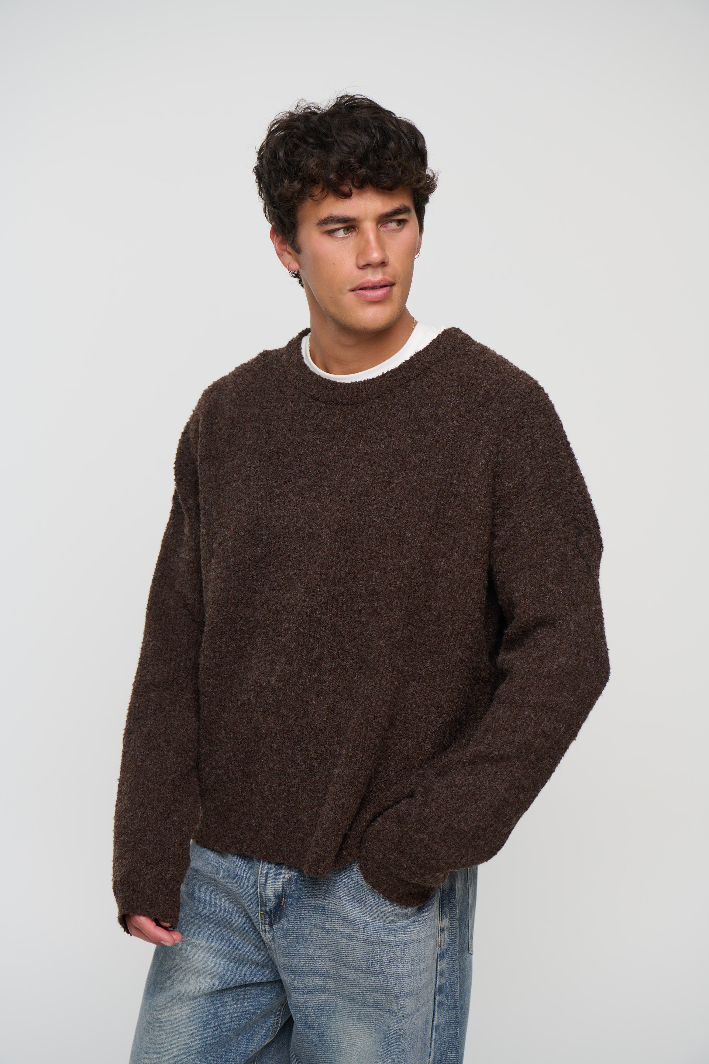 Soft Crew Knit Chocolate