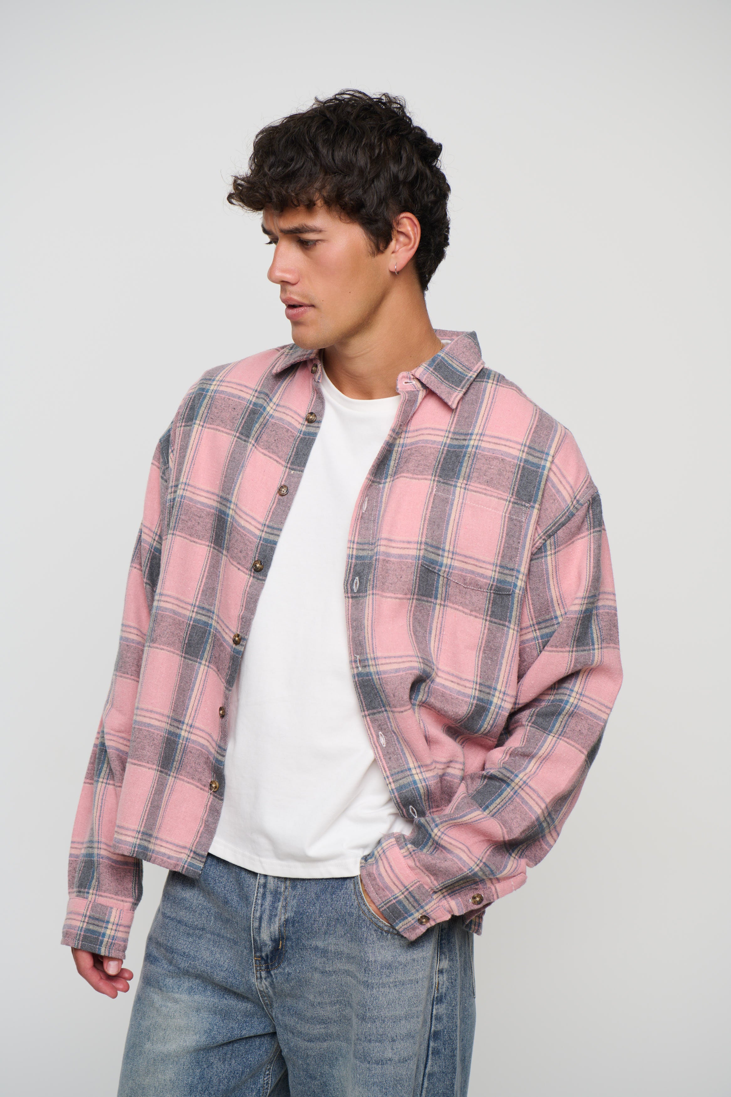 Brooklyn Check Shirt Salmon