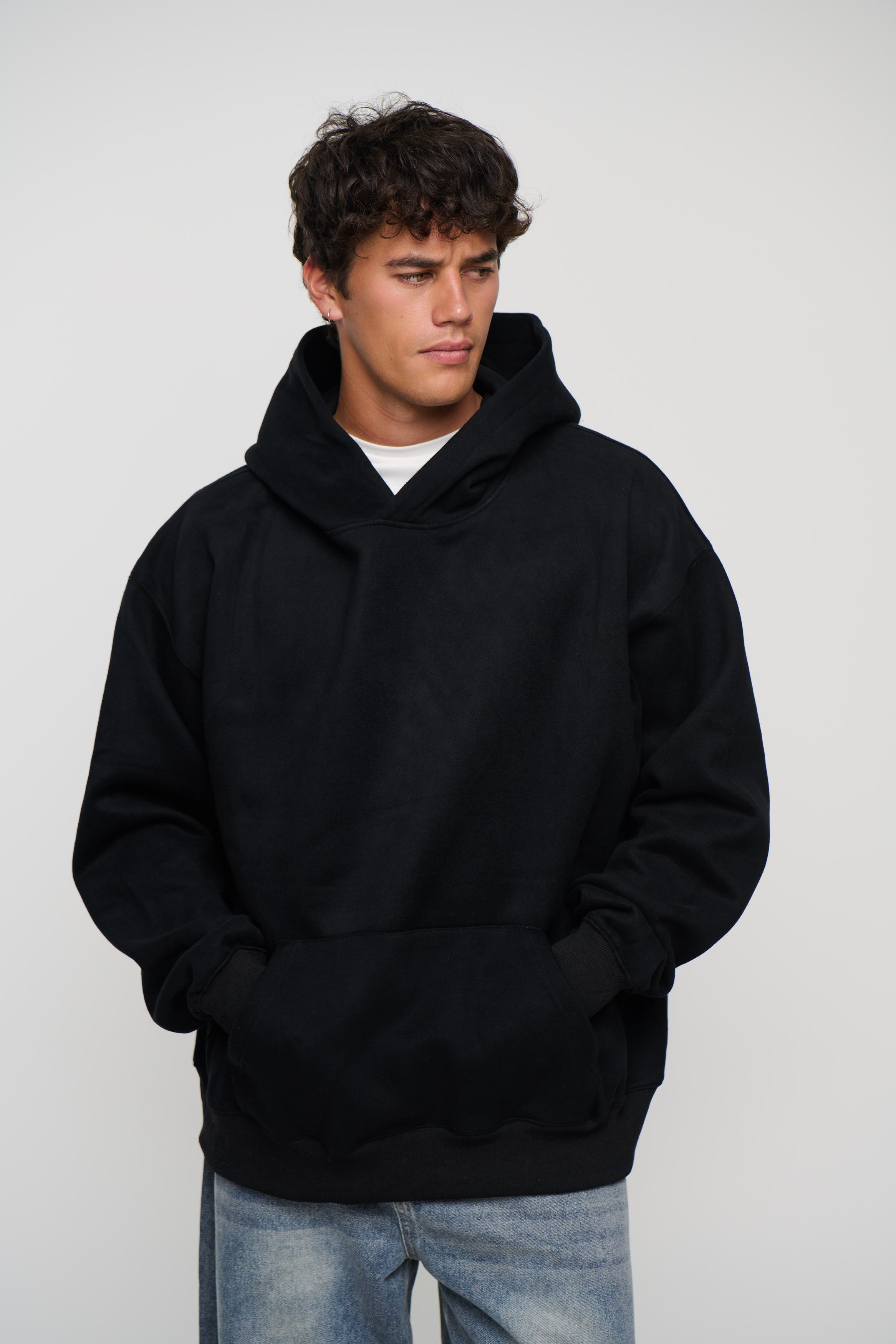 Roman Oversize Hoodie Black