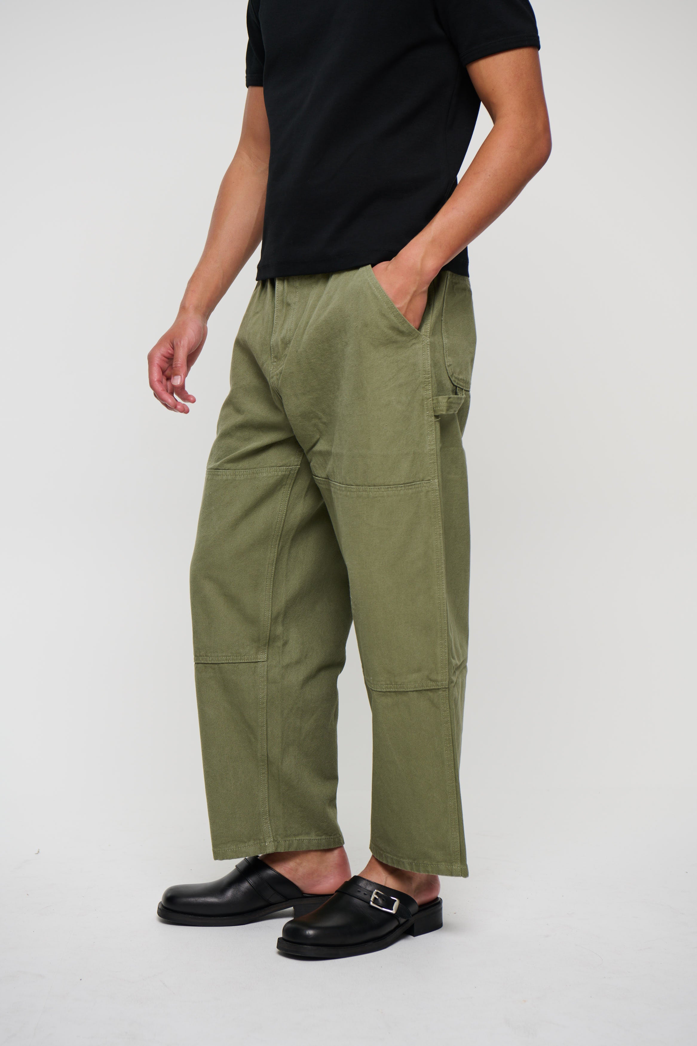 Cotton Drill Pant Army