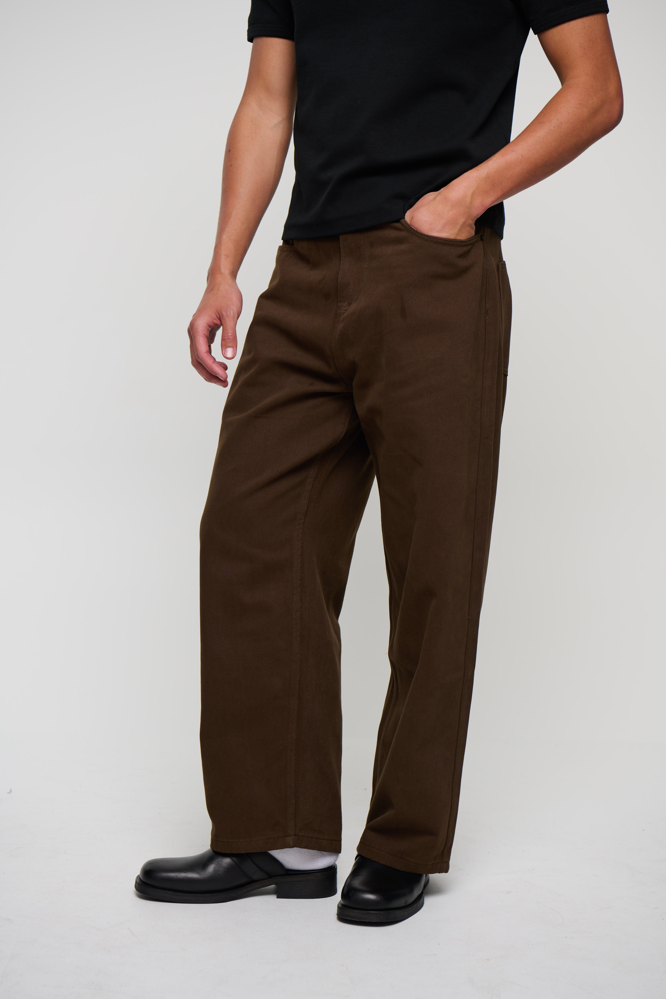 Newtown Baggy Denim Chocolate