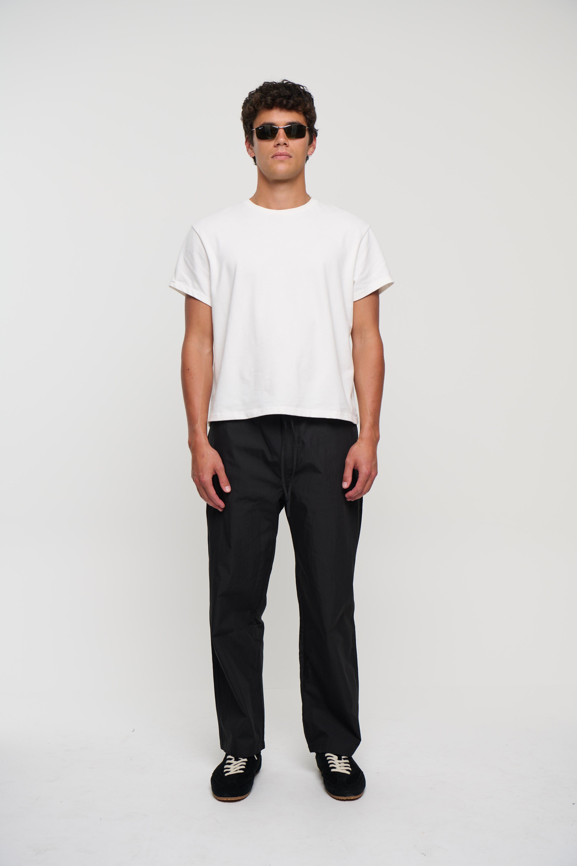 Cal Straight Cotton Pant Black