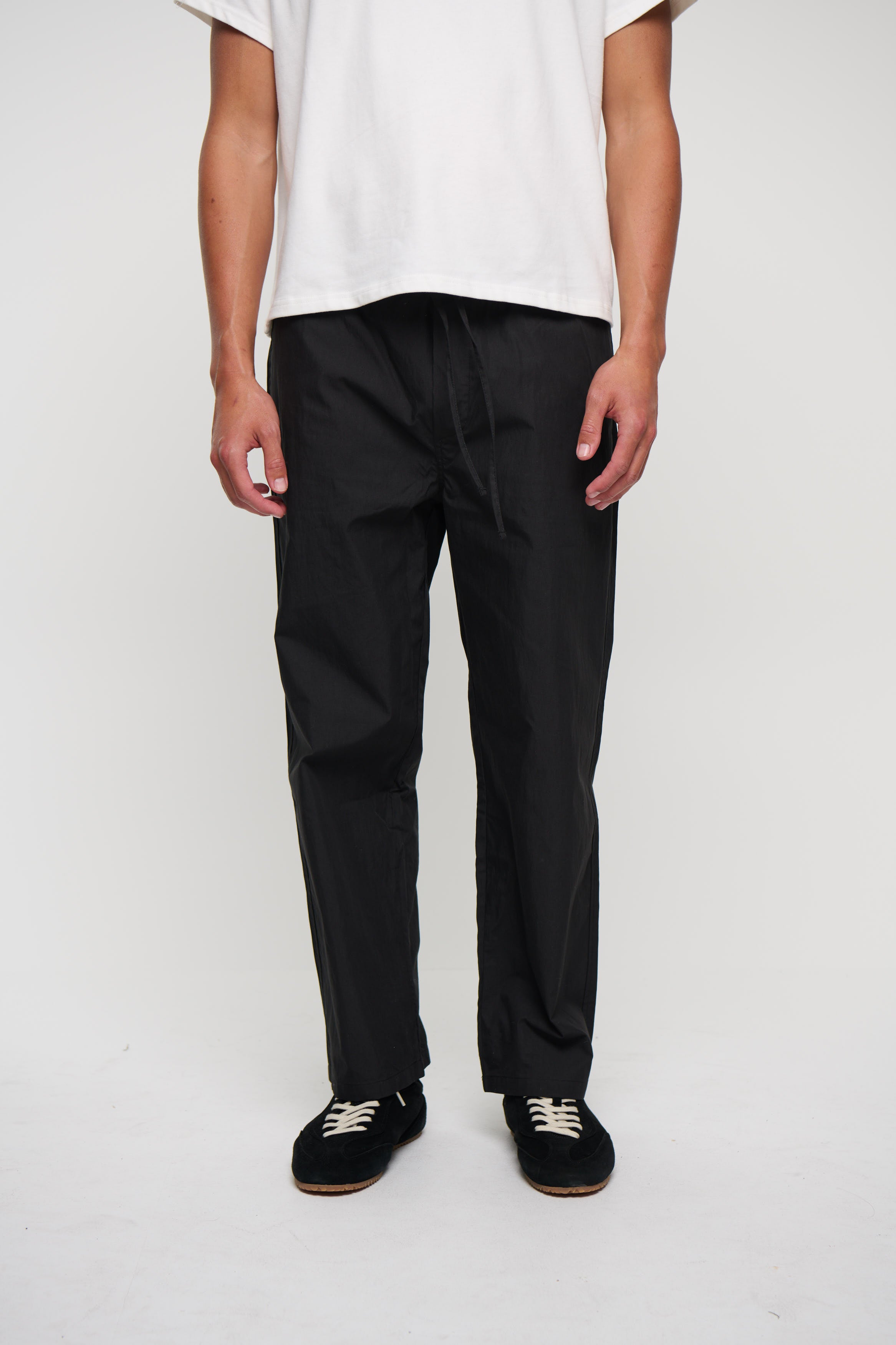 Cal Straight Cotton Pant Black