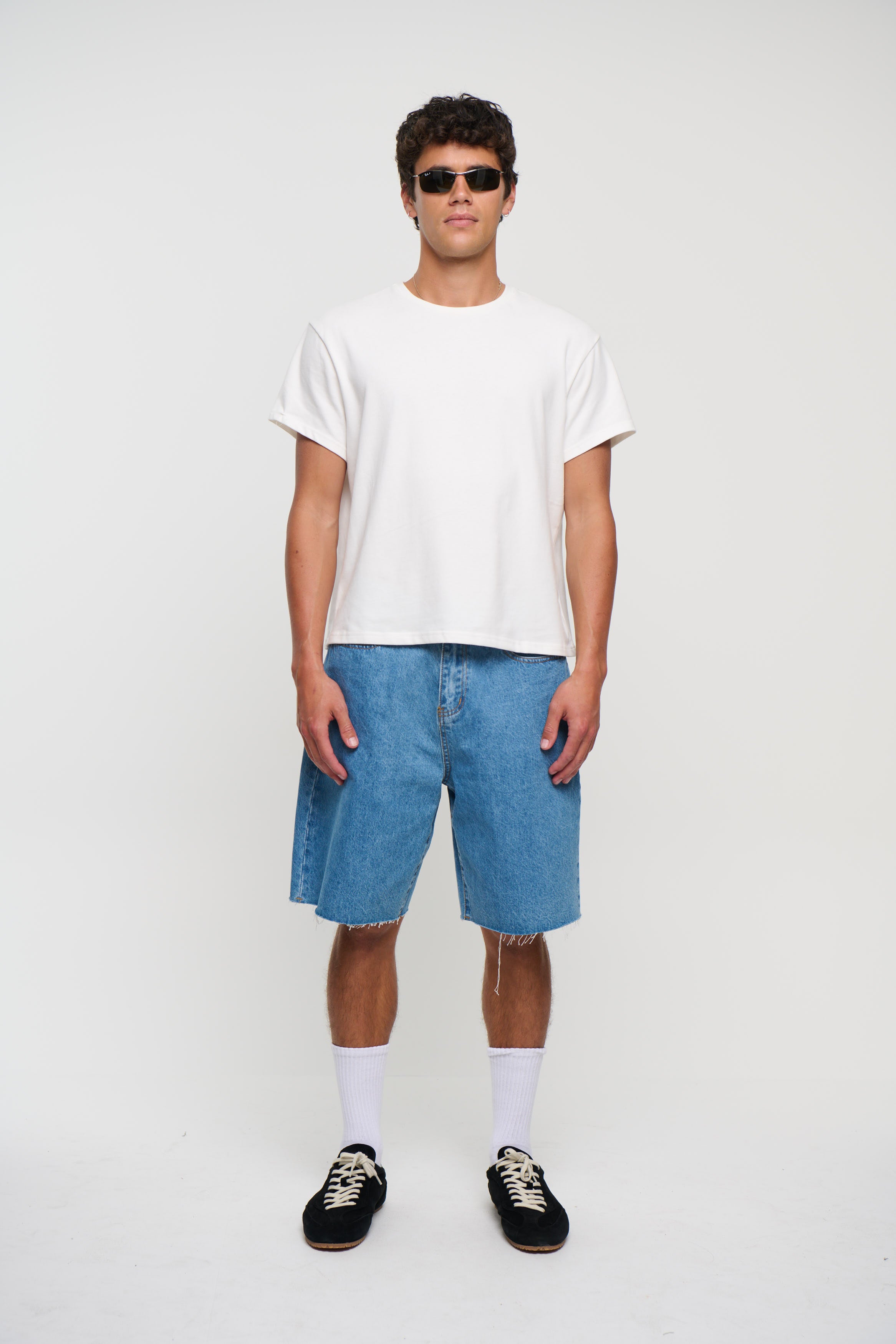 Cal Raw Denim Short Blue