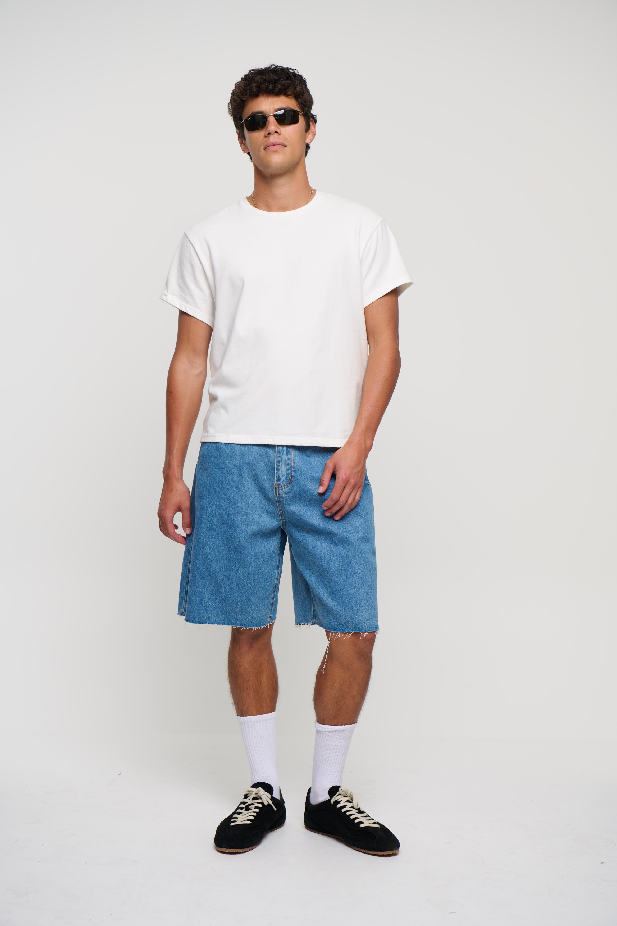 Cal Raw Denim Short Blue