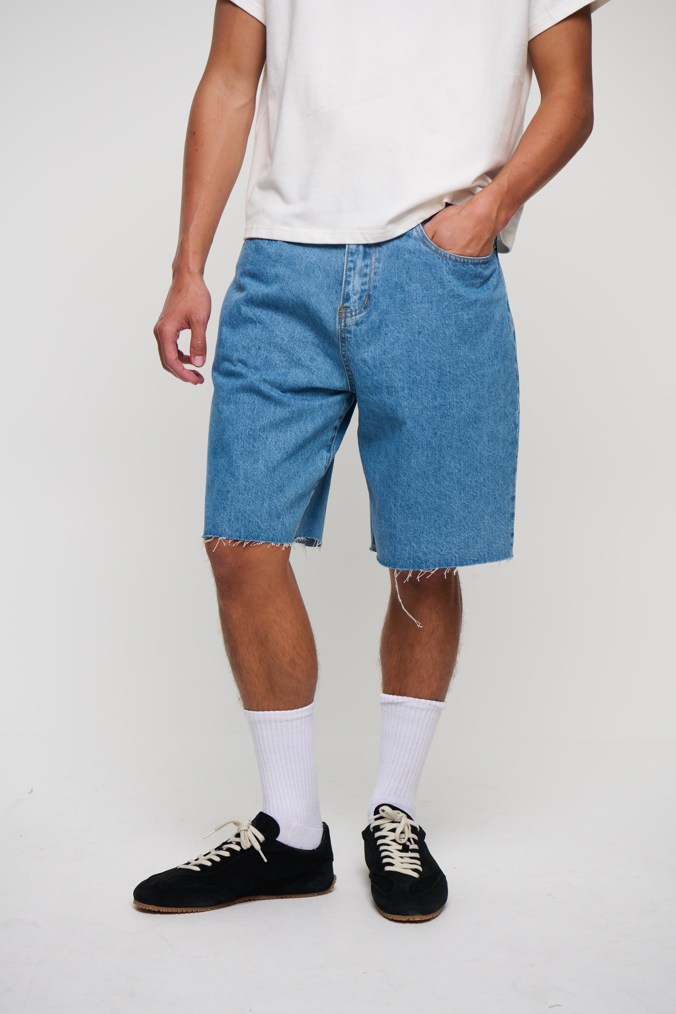 Cal Raw Denim Short Blue