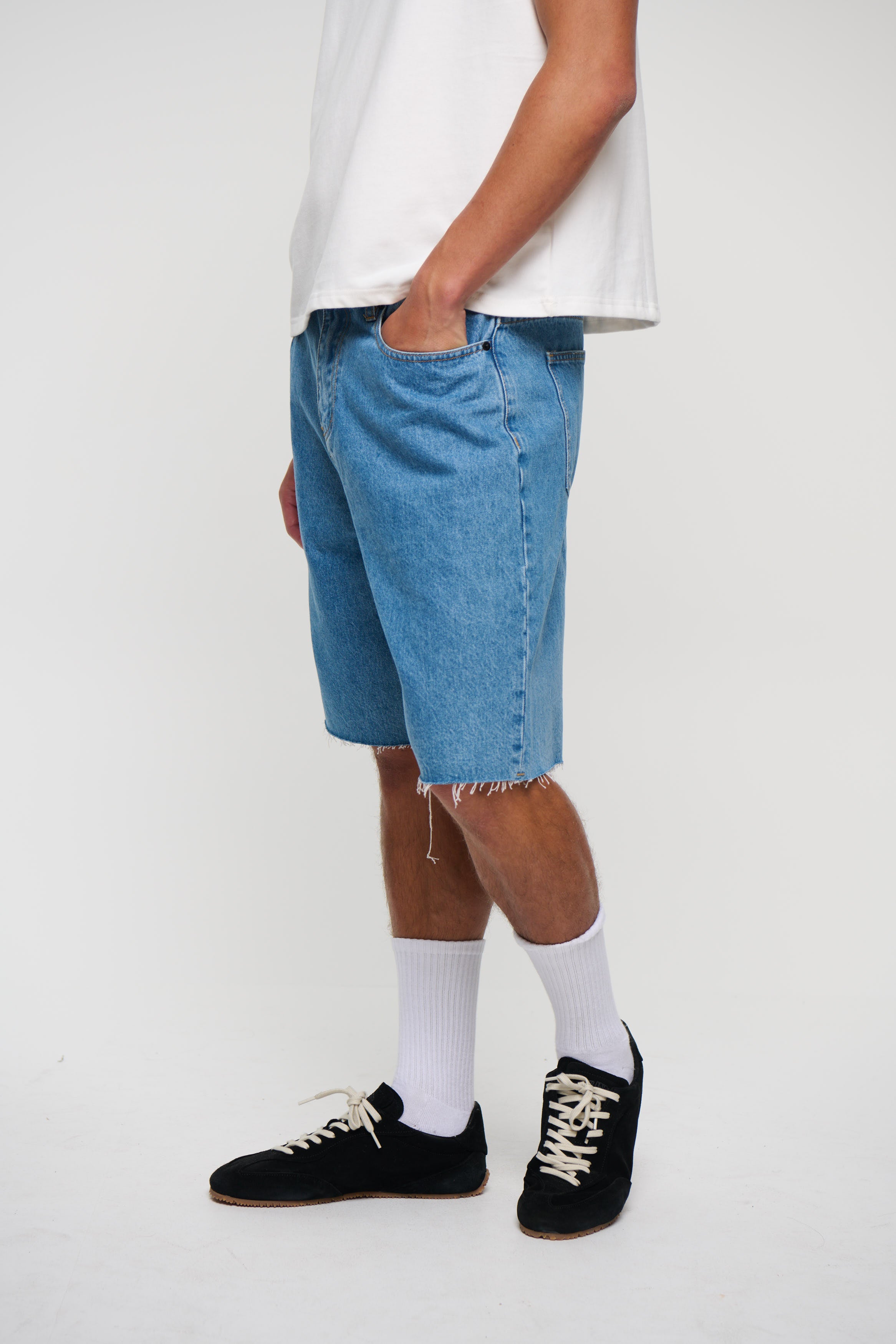 Cal Raw Denim Short Blue