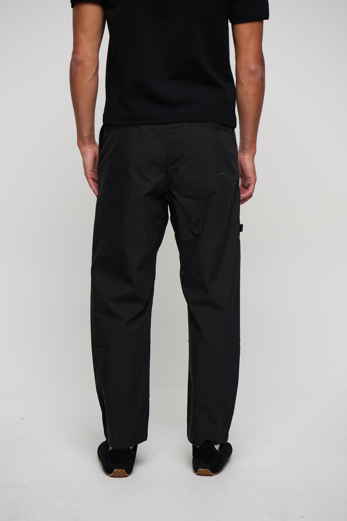Charlie Baggy Nylon Pant Black