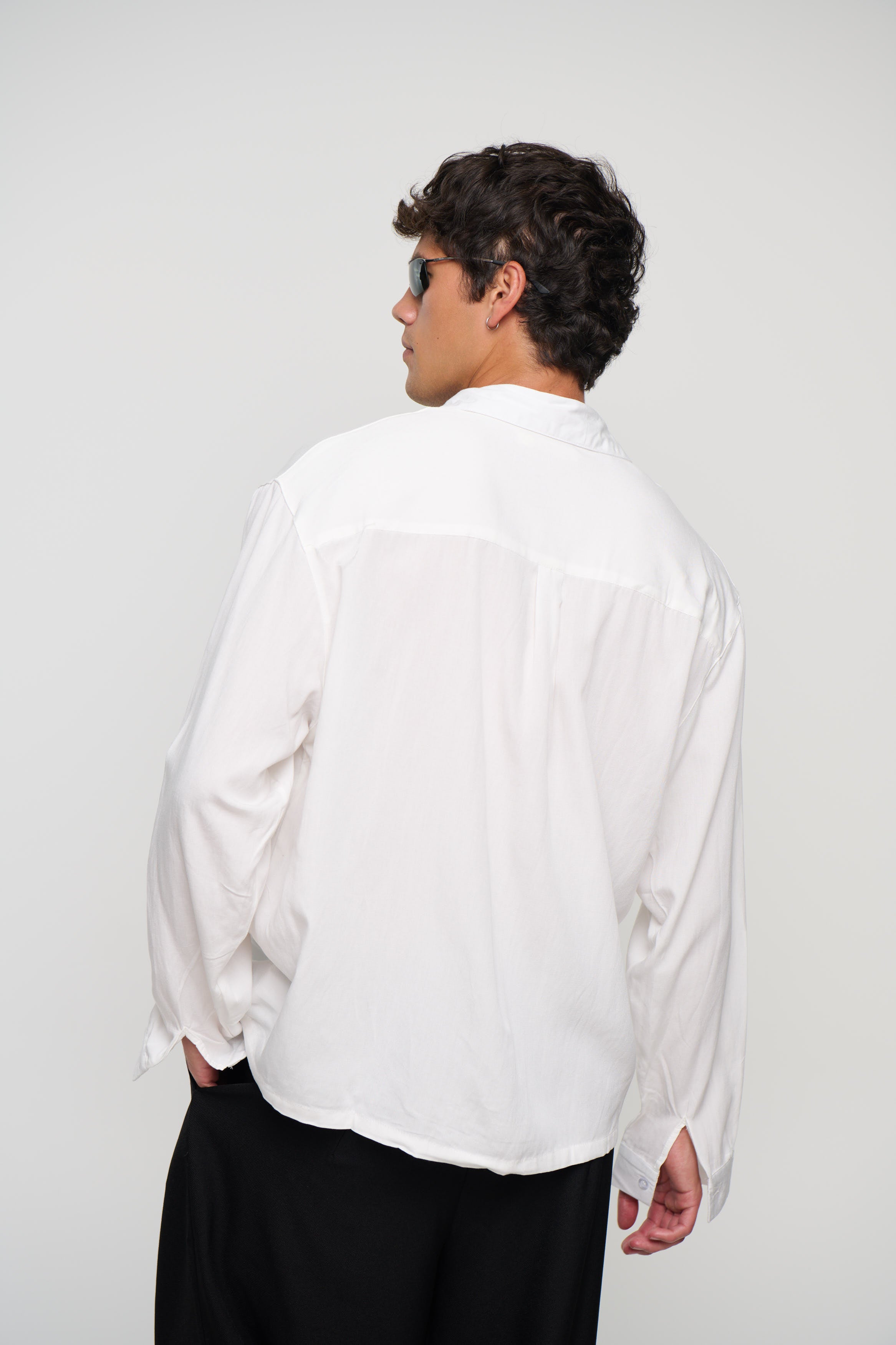 Miles Stripe Shirt White