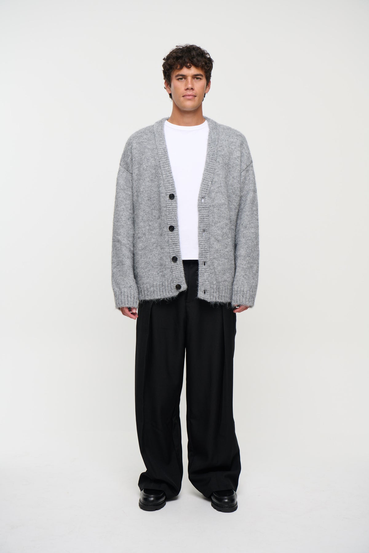 Knitted Oversize Cardigan Grey